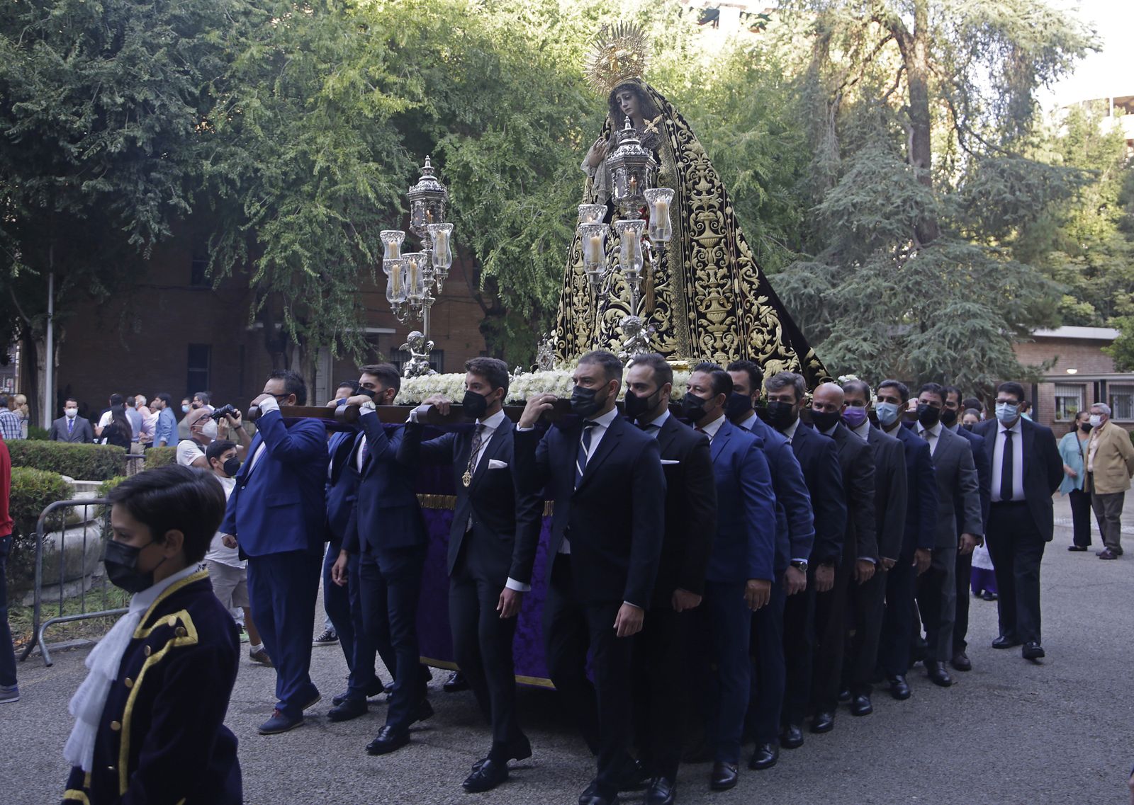 Virgen de la Victoria en el Rosario de la Aurora