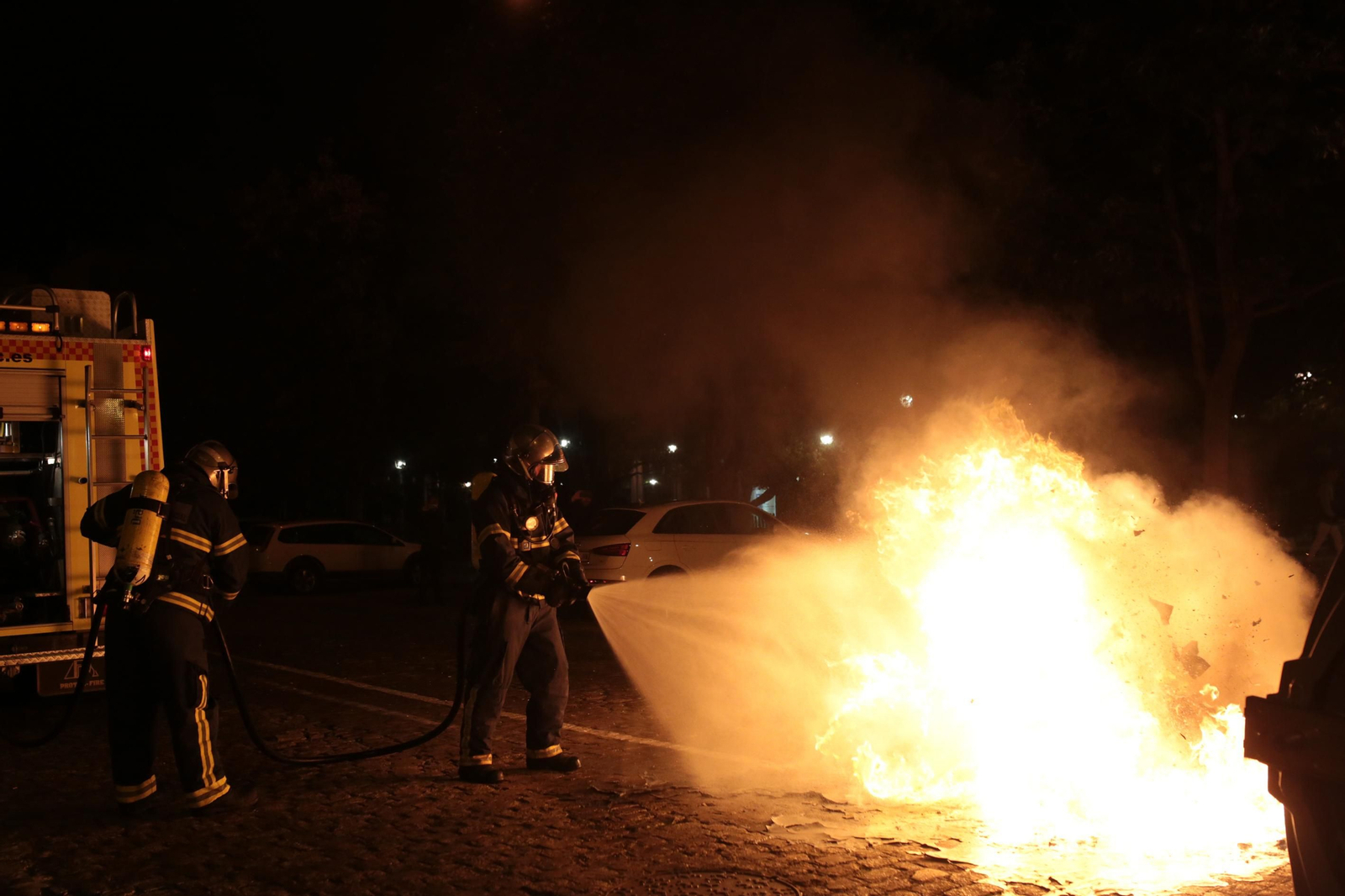 Disturbios en la manifestación de Cádiz