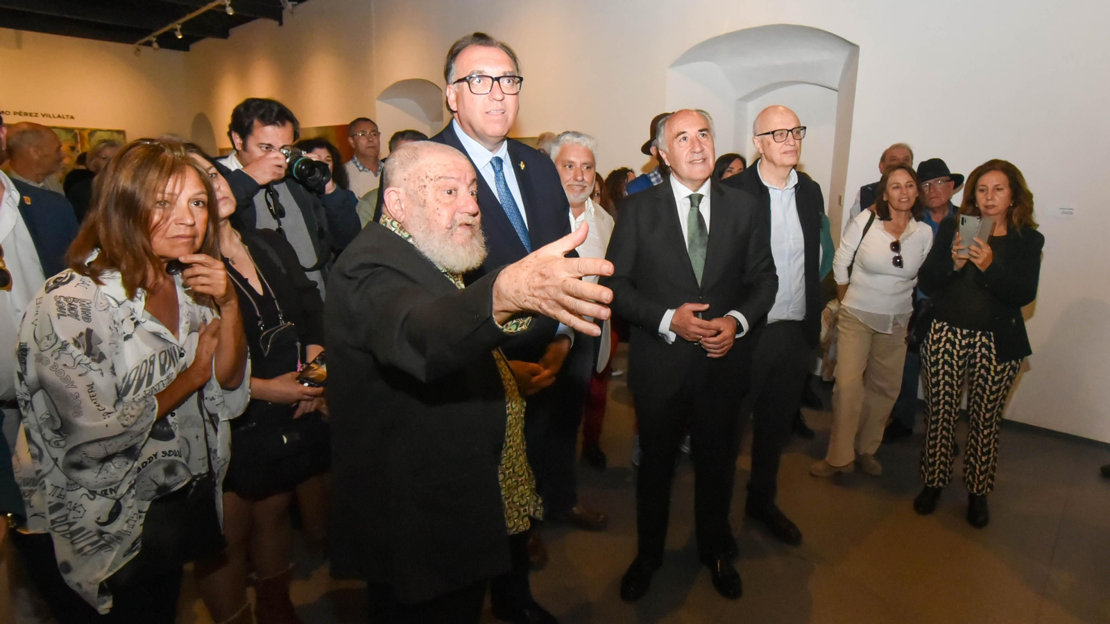 Fotos de la inauguración de la muestra 'El rumor del tiempo' de Guillermo Peréz Villalta