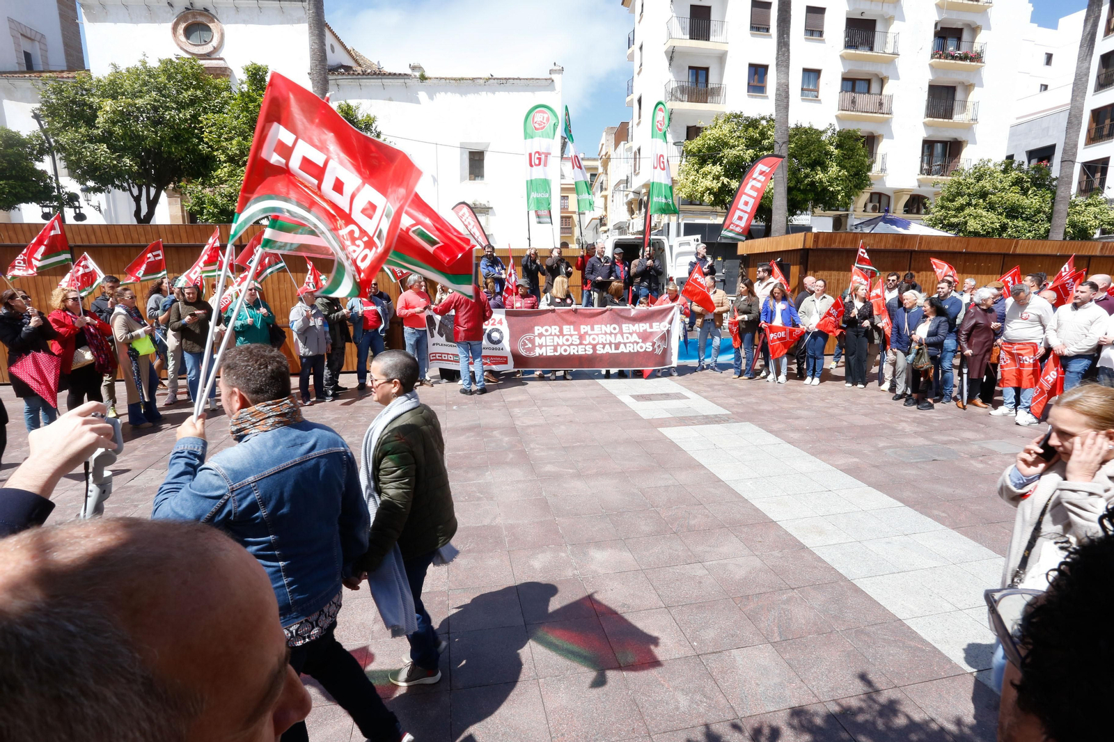 Fotos de la manifestación del Primero de Mayo en Algeciras