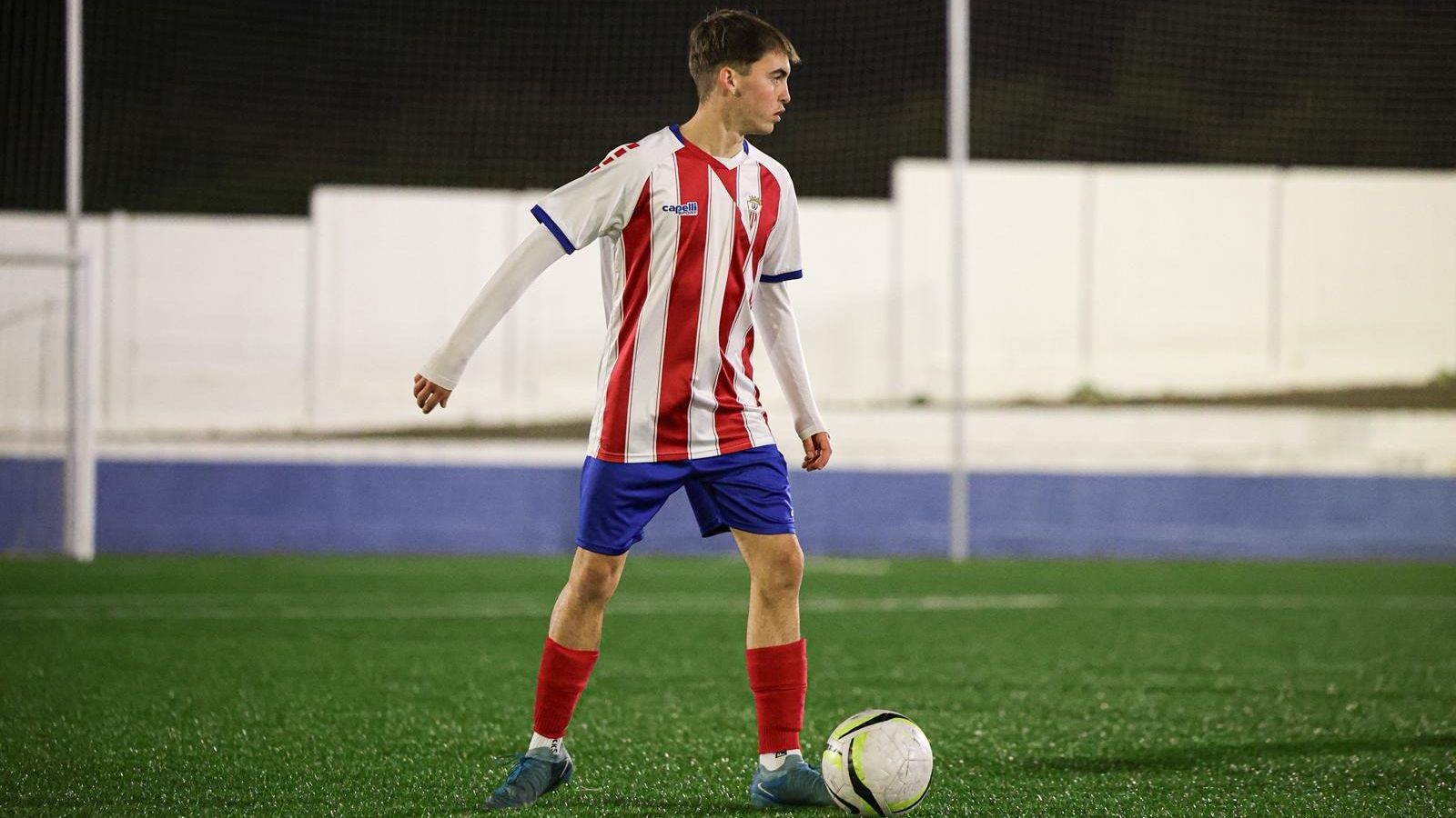 Marco Cid, con el Algeciras juvenil.