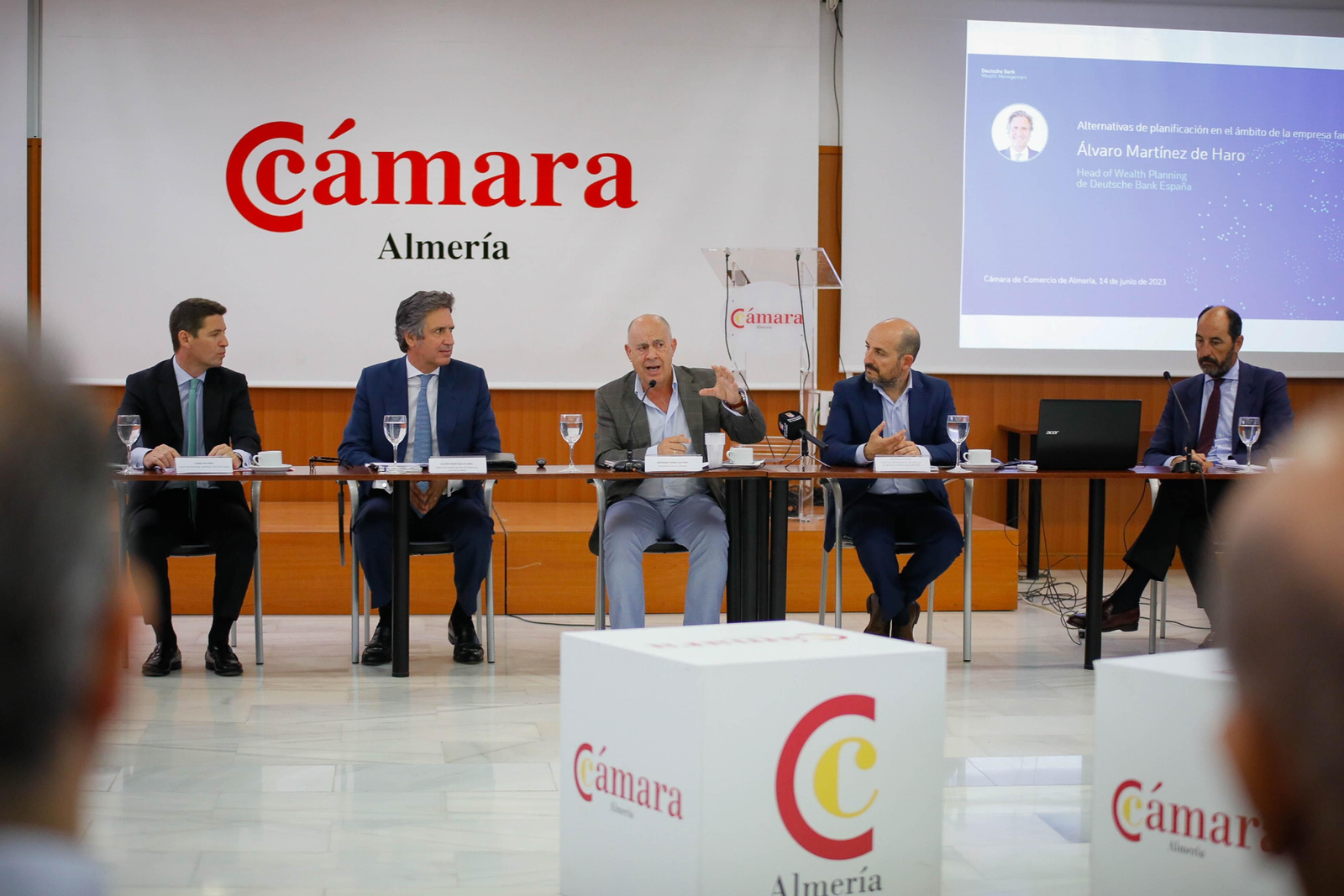 Jornada de Deutsche Bank, con la Cámara de Comercio y la Diputación de Almería.