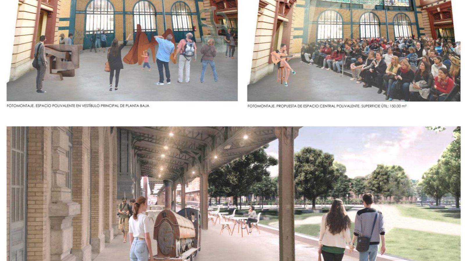 Imágenes de los estudios previos para la puesta en valor de la estación