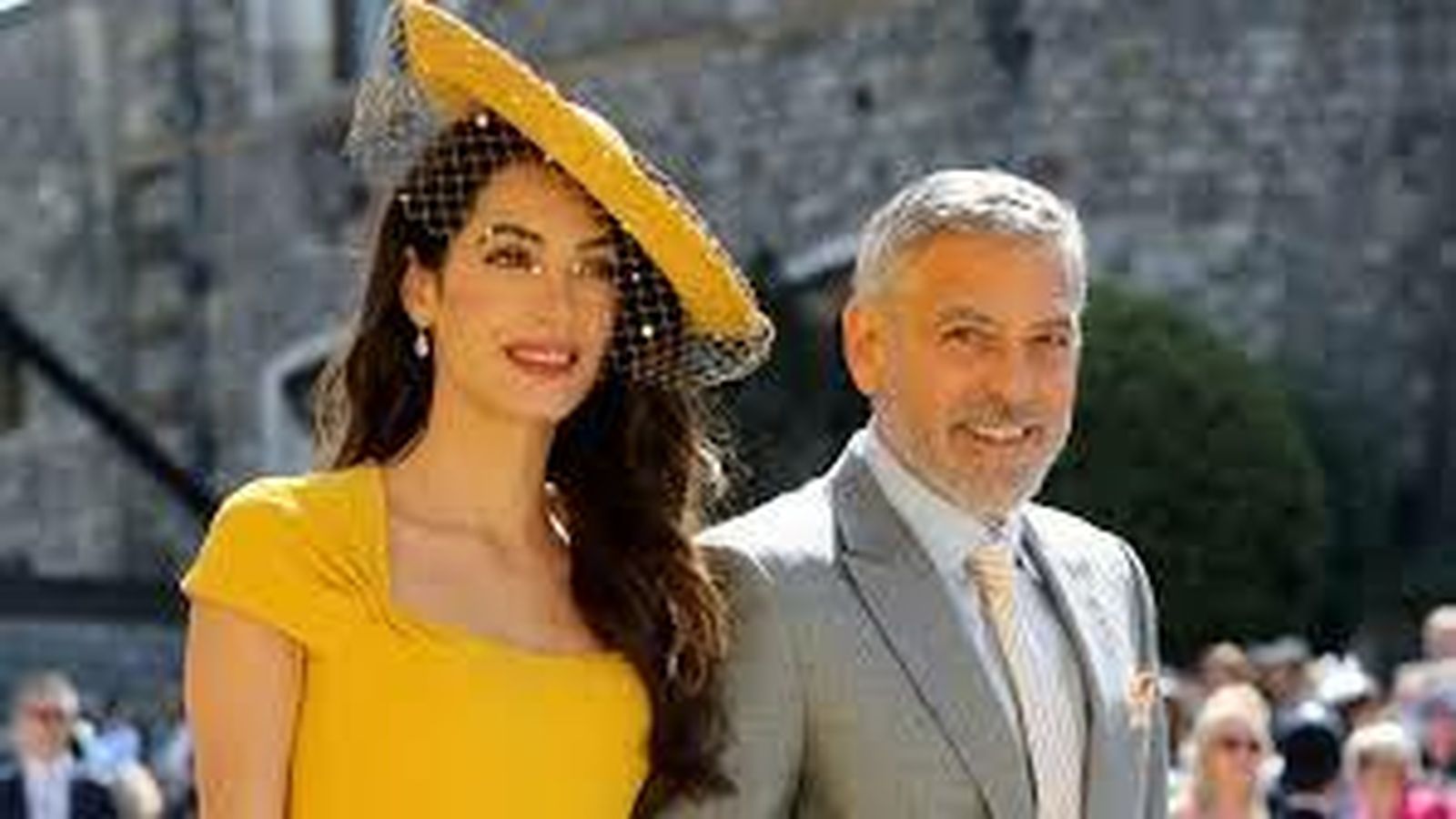 Imagen de archivo de los Clooney, en la boda de los duques de Sussex.