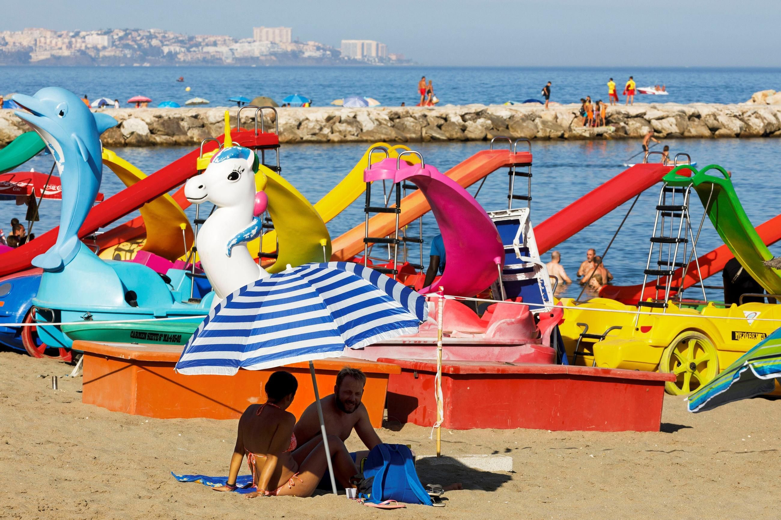 Una de las obras que Martin Parr dedicó a Málaga.