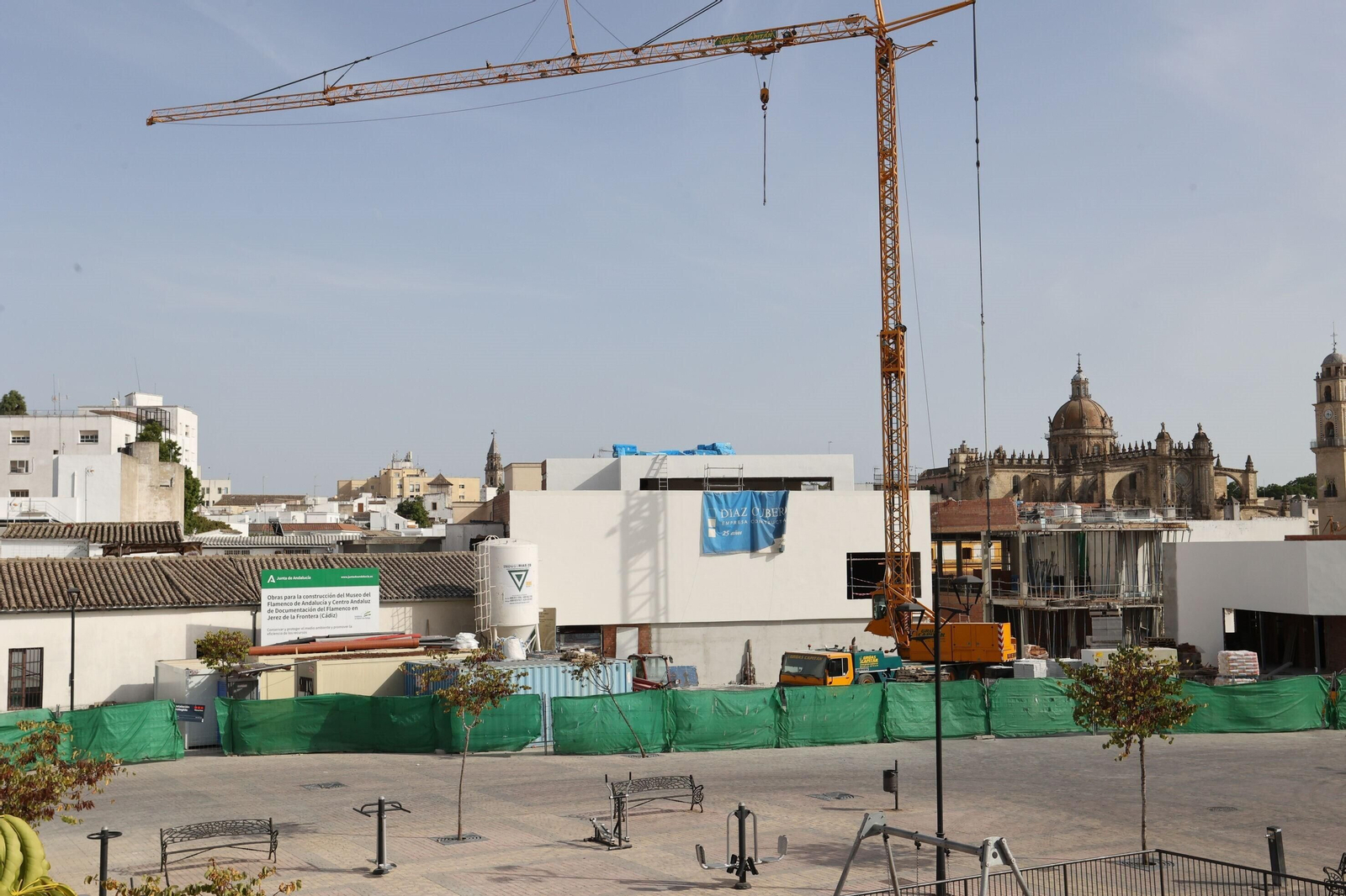 Continúan las obras de construcción del futuro Museo del Flamenco junto a la Plaza Belén. Continúan las obras de construcción del futuro Museo del Flamenco junto a la Plaza Belén.