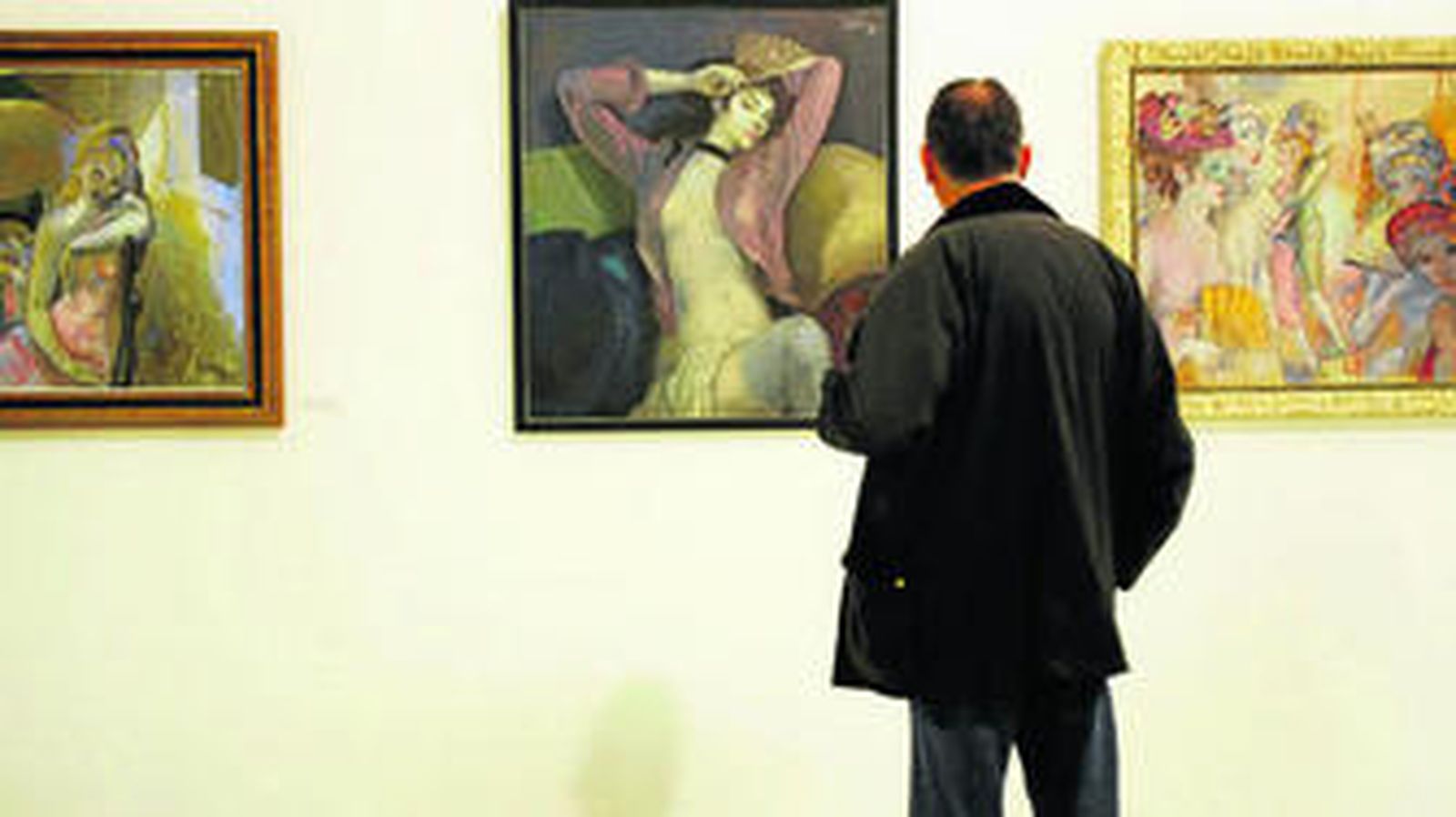 Algunas de las obras que conforman la exposición que se puede ver estos días en el centro cultural Alfonso X El Sabio.