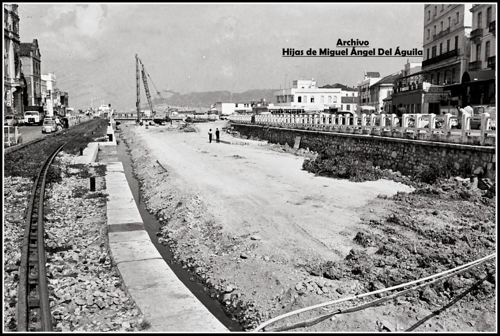 Las obras para tapar el río de Algeciras.