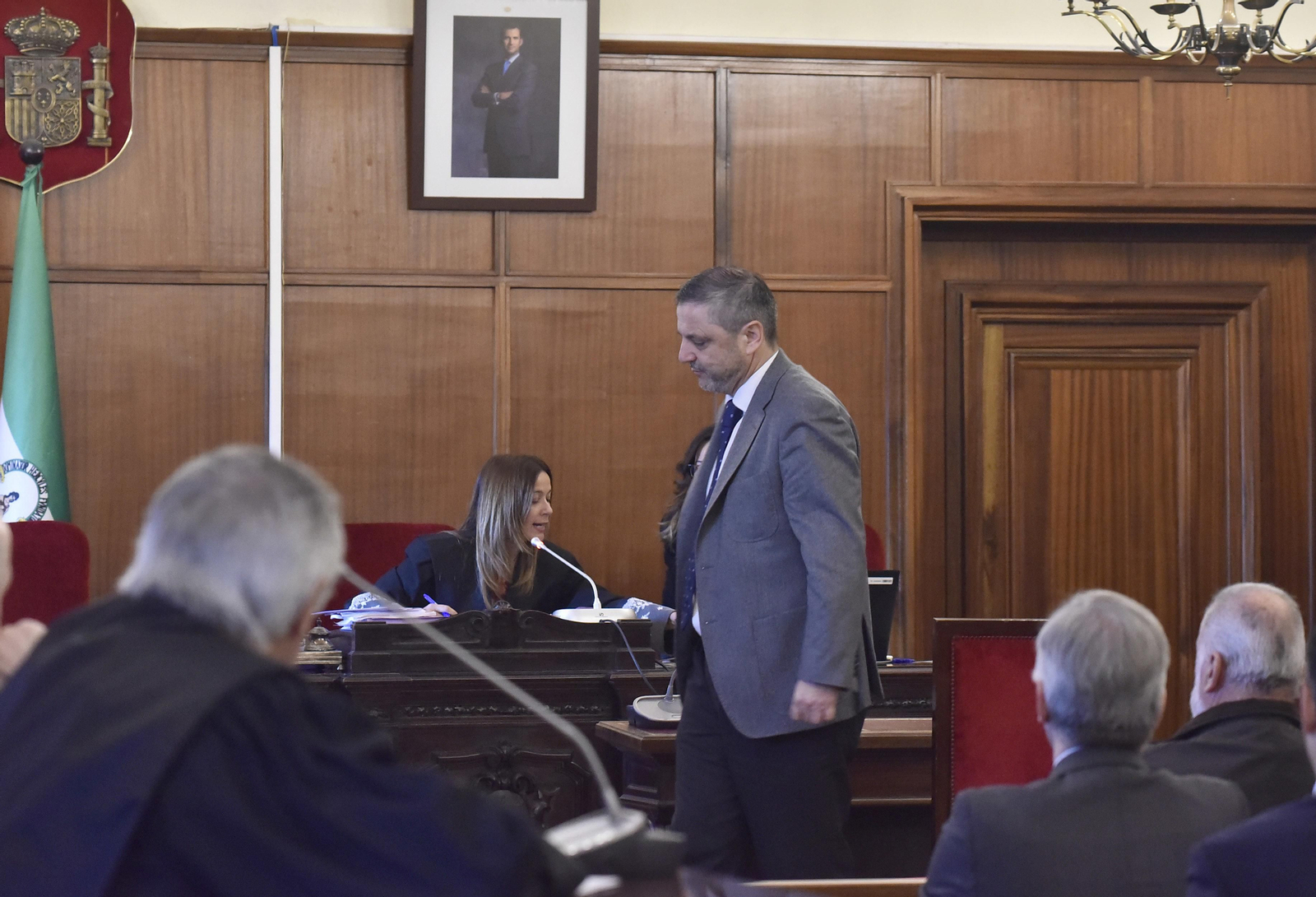 Mellet, durante el juicio