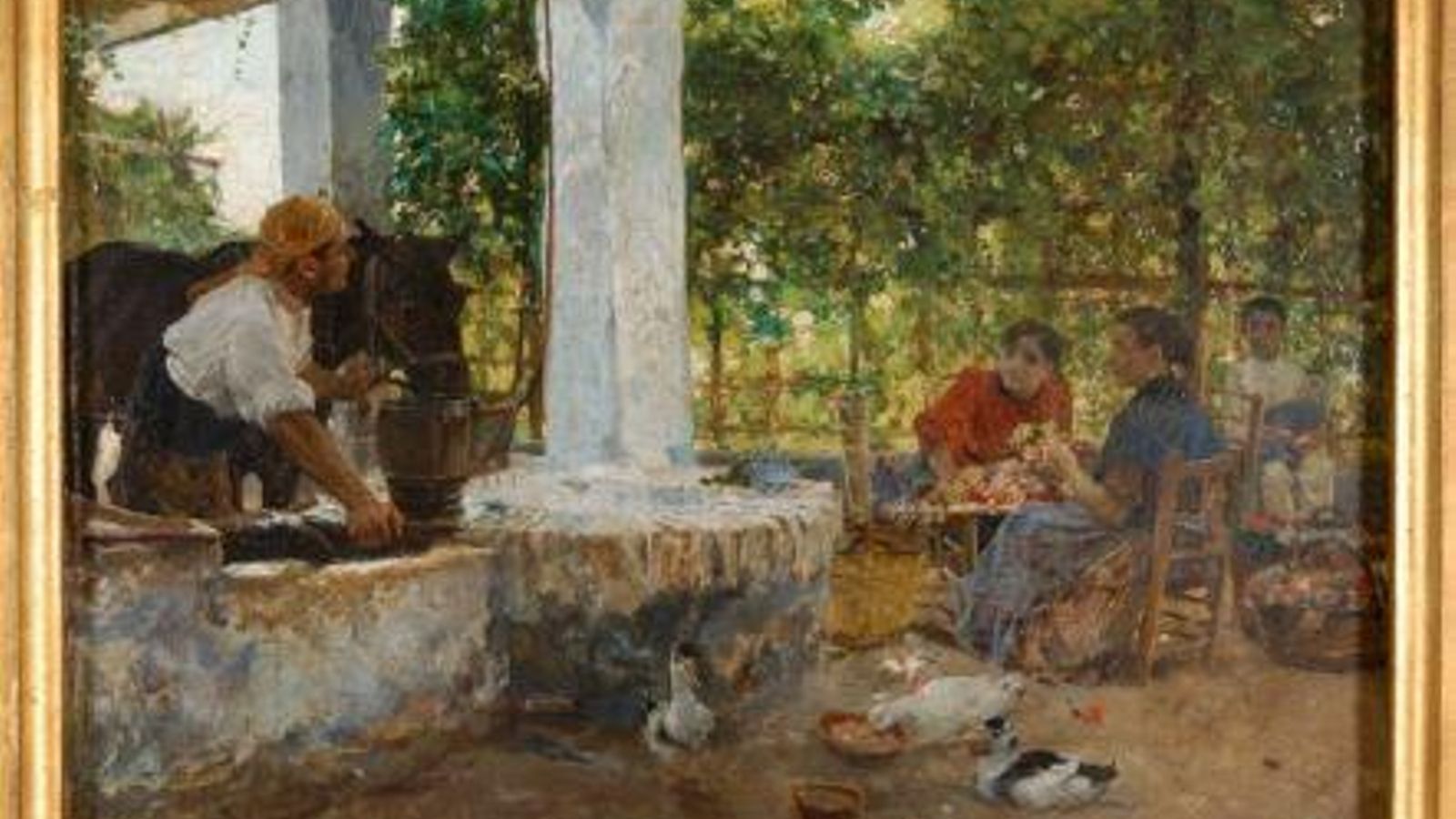 Las floristas de Sorolla del Museo de Cádiz Las floristas de Sorolla del Museo de Cádiz