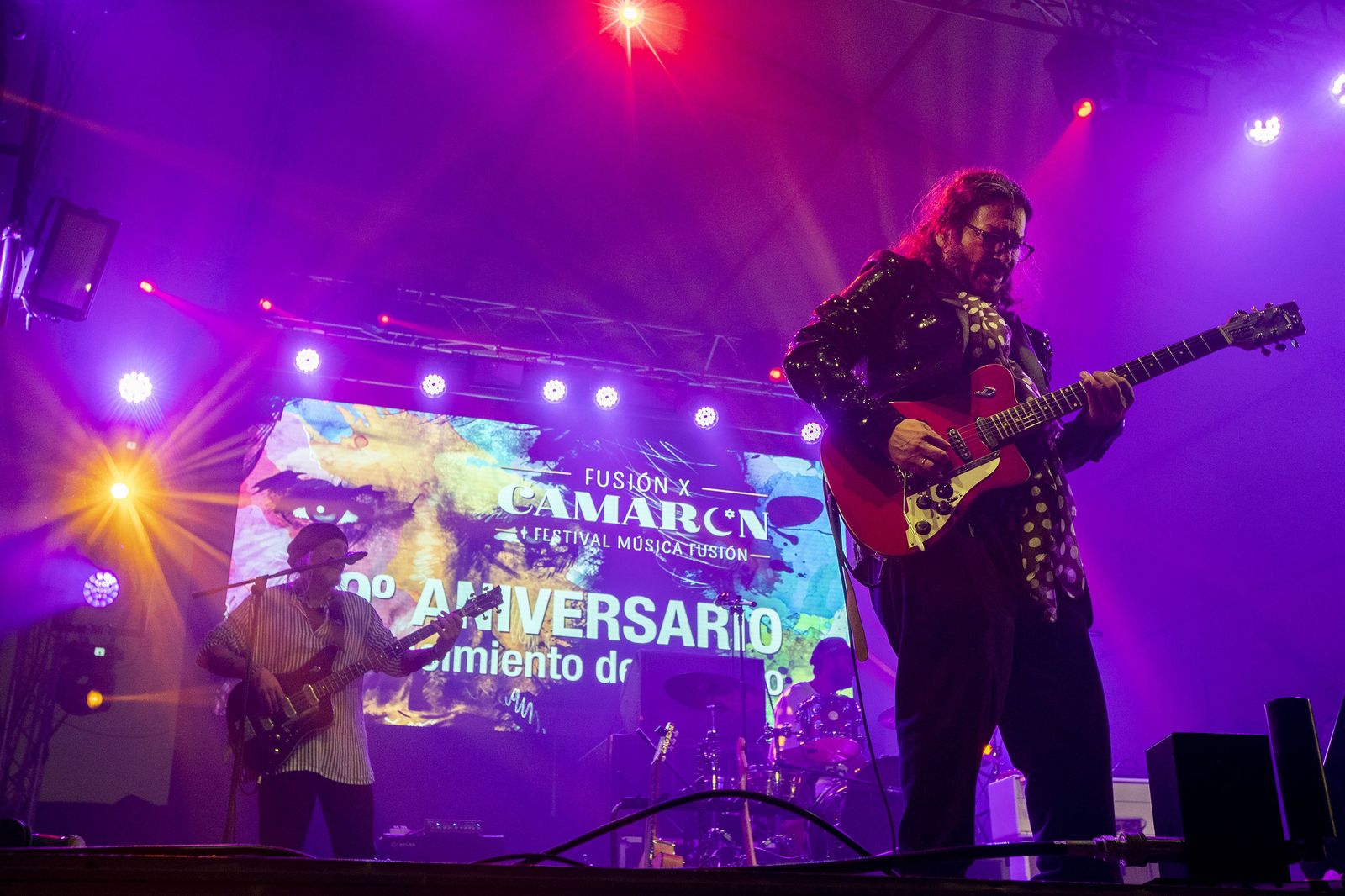 Raimundo Amador, este jueves en el festival en honor a Camarón.