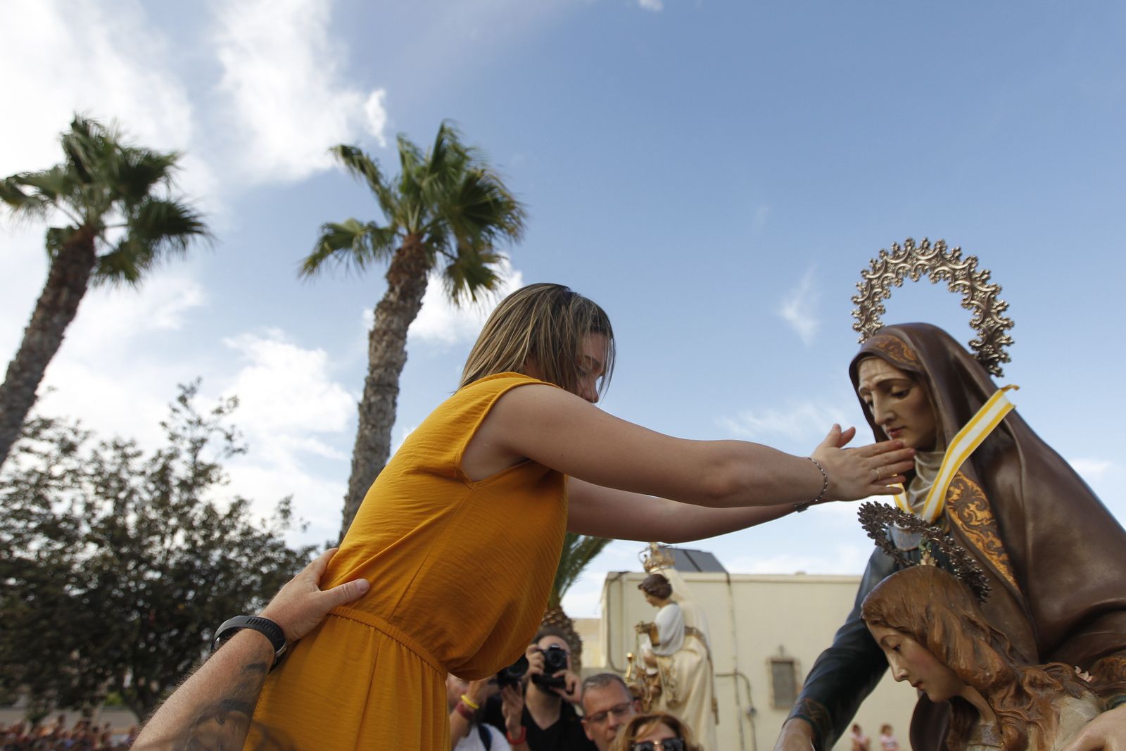 Fotogalería cucaña y procesión Fiestas Santa Ana Roquetas de Mar