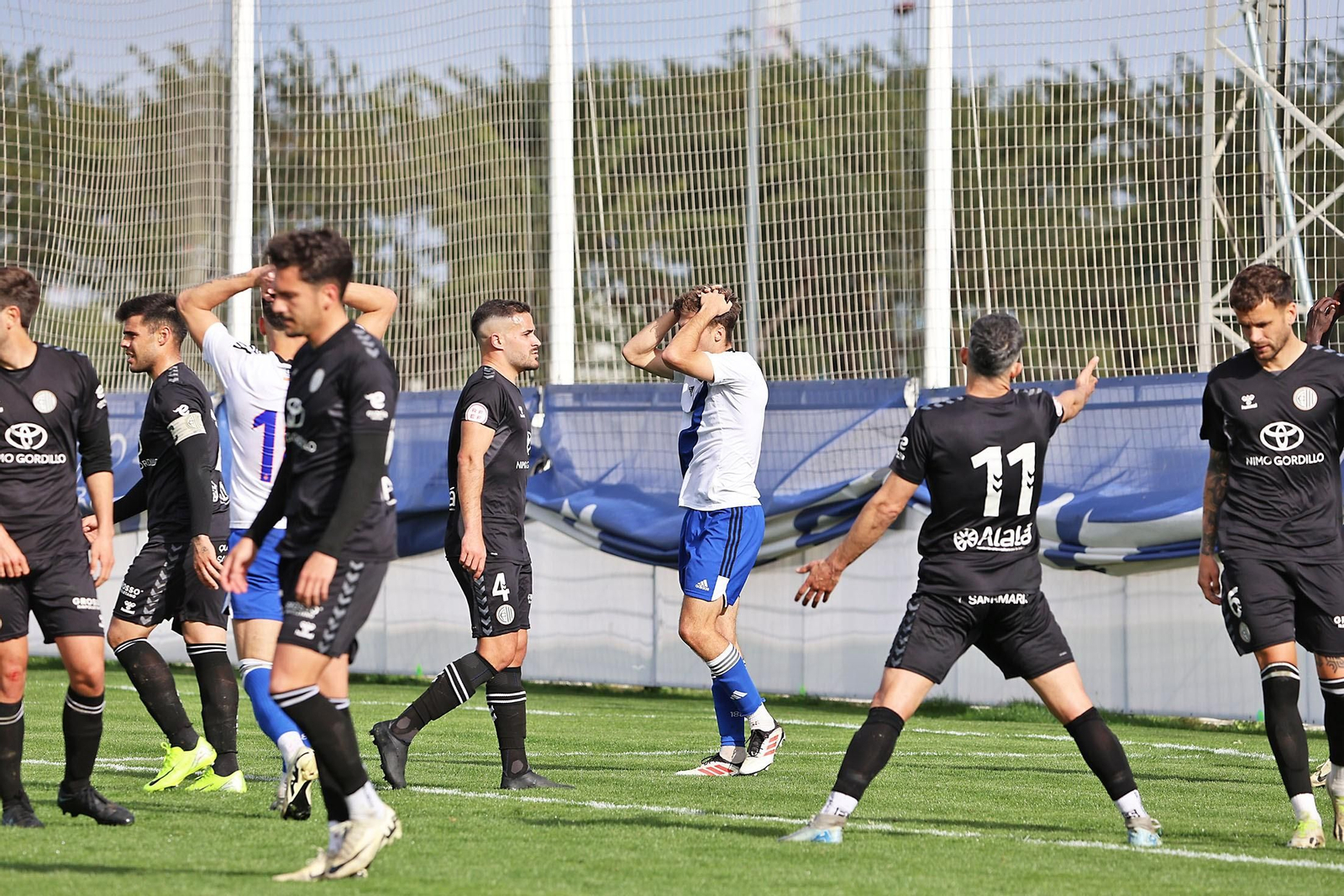 Jugadores del Atlético Central en su última visita a Huelva.