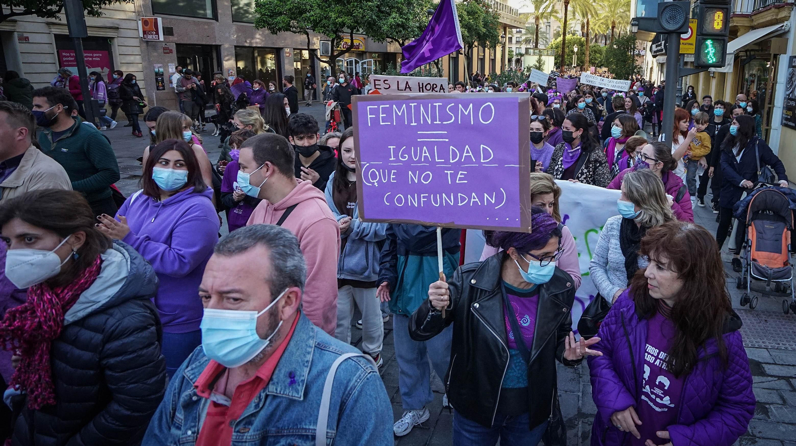 Así se vivió el 8M en Jerez