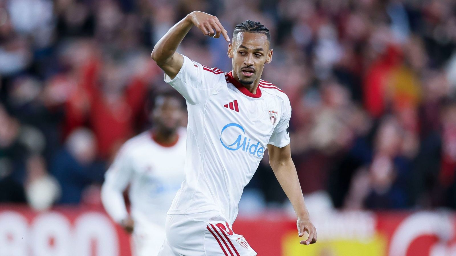 Sow celebra su gol ante el Alavés.