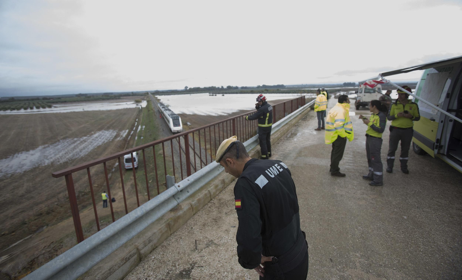 Las imágenes del descarrilamiento del tren en Arahal