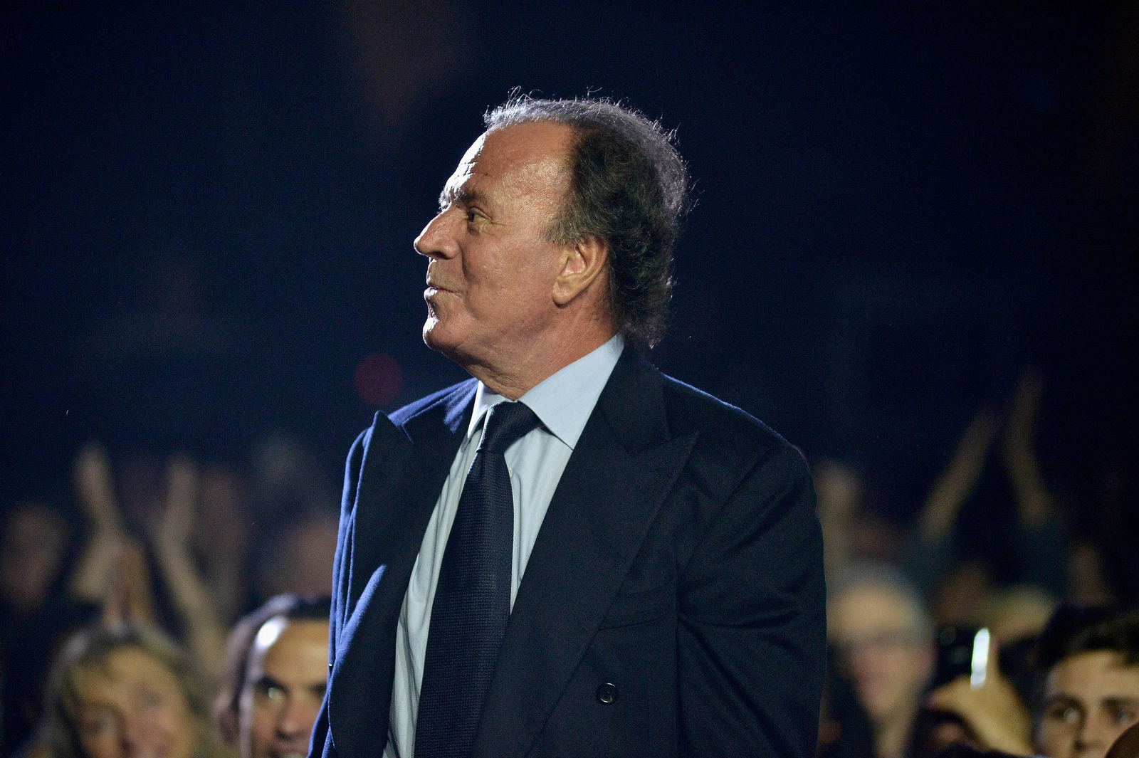 Julio Iglesias, en un concierto.