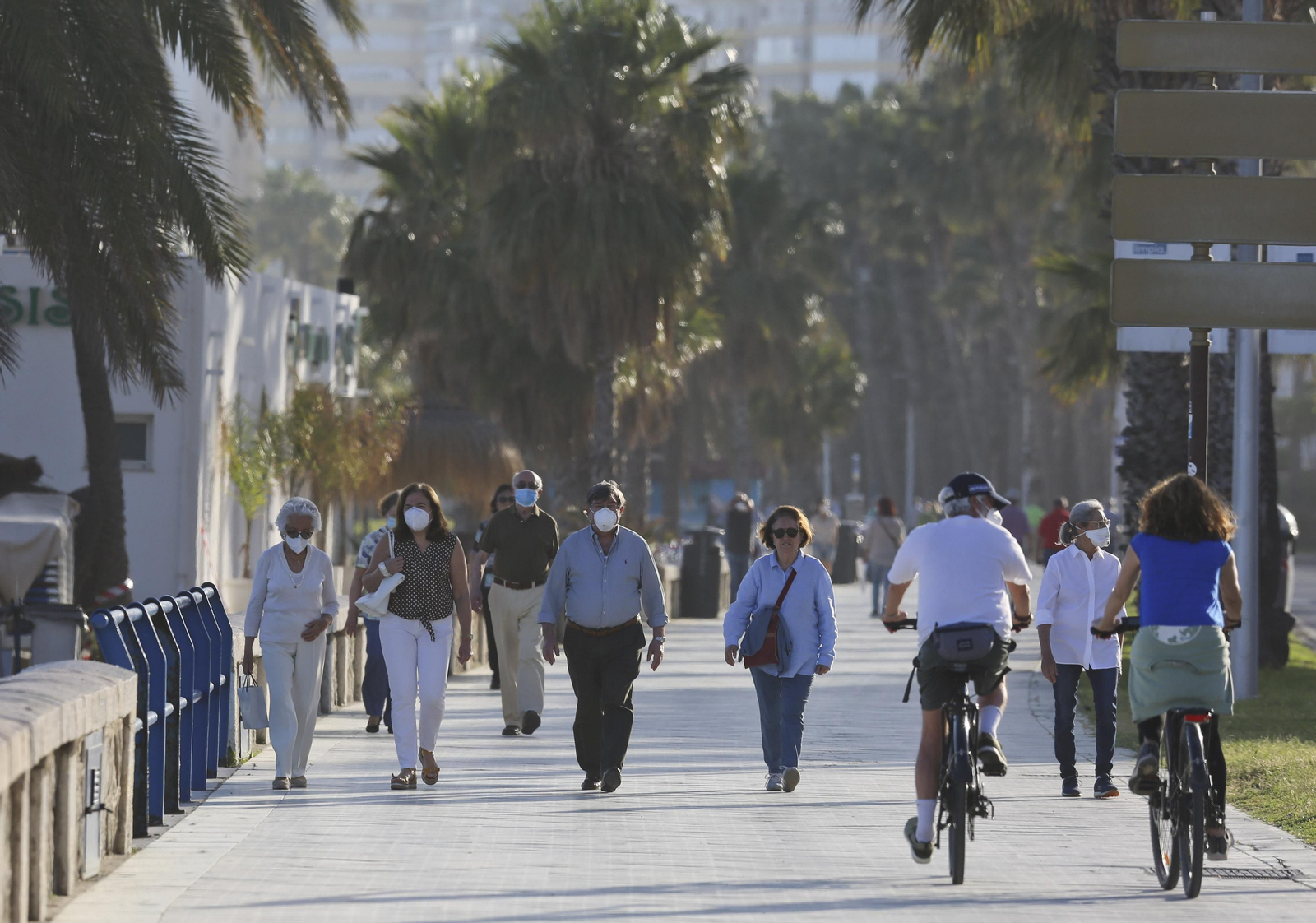 Las fotos de las concentraciones en el paseo marítimo de Málaga