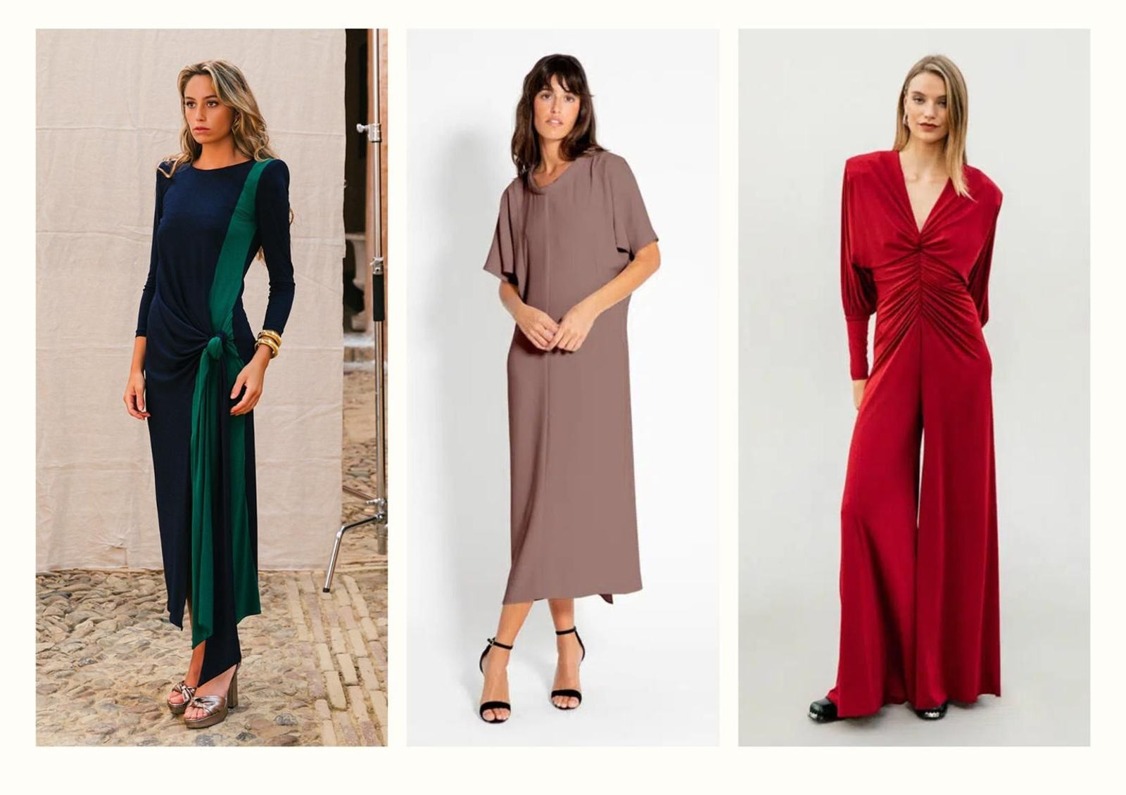 Vestidos de invitada a 20 euros en el outlet de Color Nude en Sevilla.