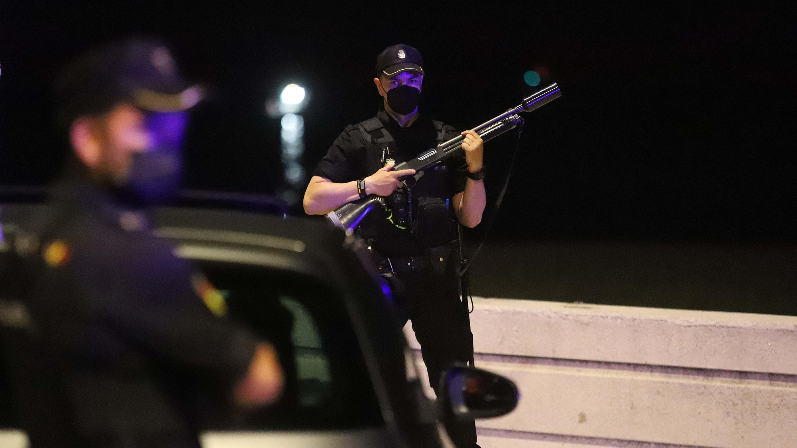 Un agente de la Policía Nacional.