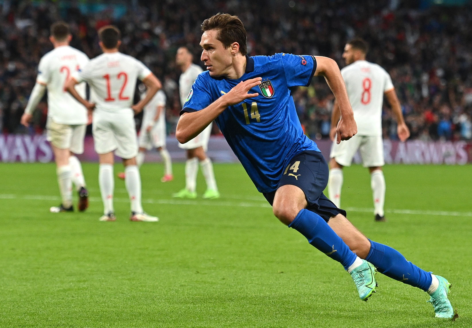 Las imágenes de la semifinal Italia-España de Eurocopa