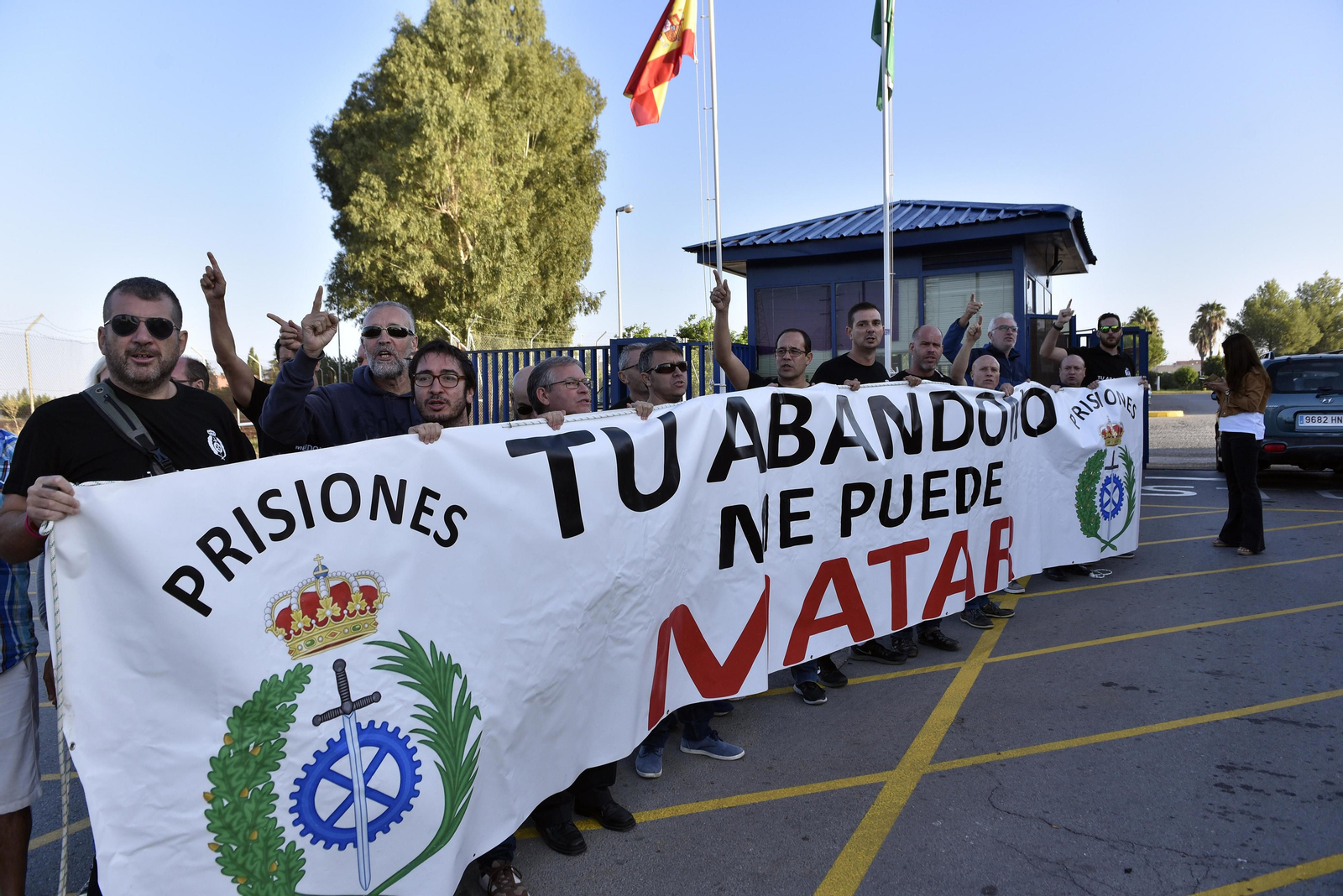 Protesta de los funcionarios de prisiones en Sevilla-I