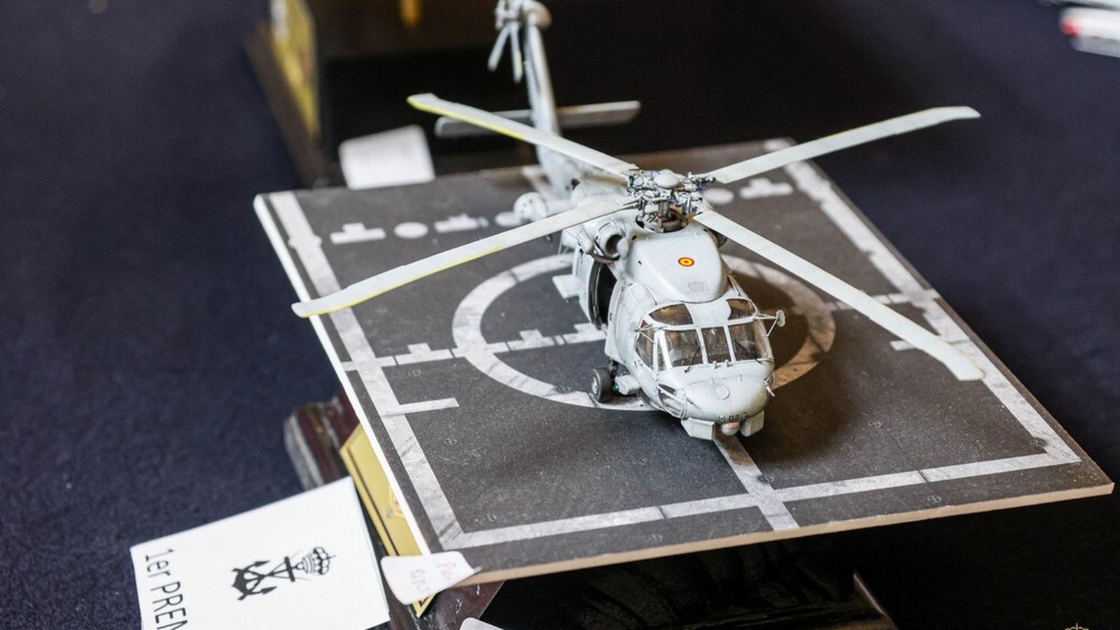 Aeronave que consiguió uno de los premios del IV certamen nacional de modelismo.