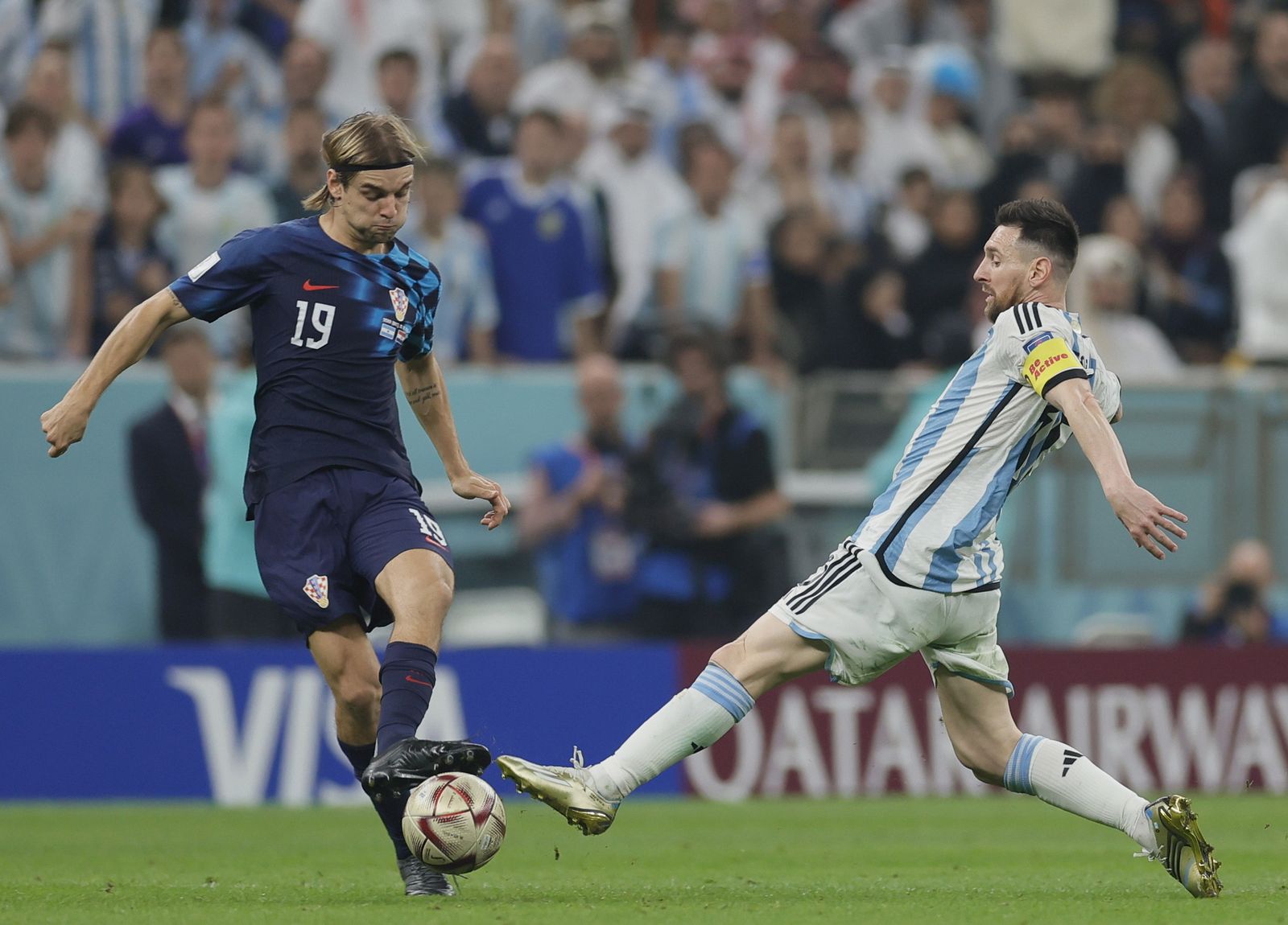 Las fotos de Messi contra Croacia