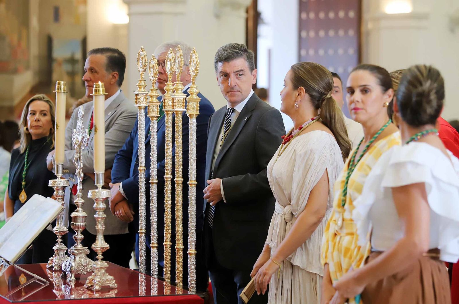 Imágenes de la procesión eucarística y solemne Función del Voto en El Rocío Chico