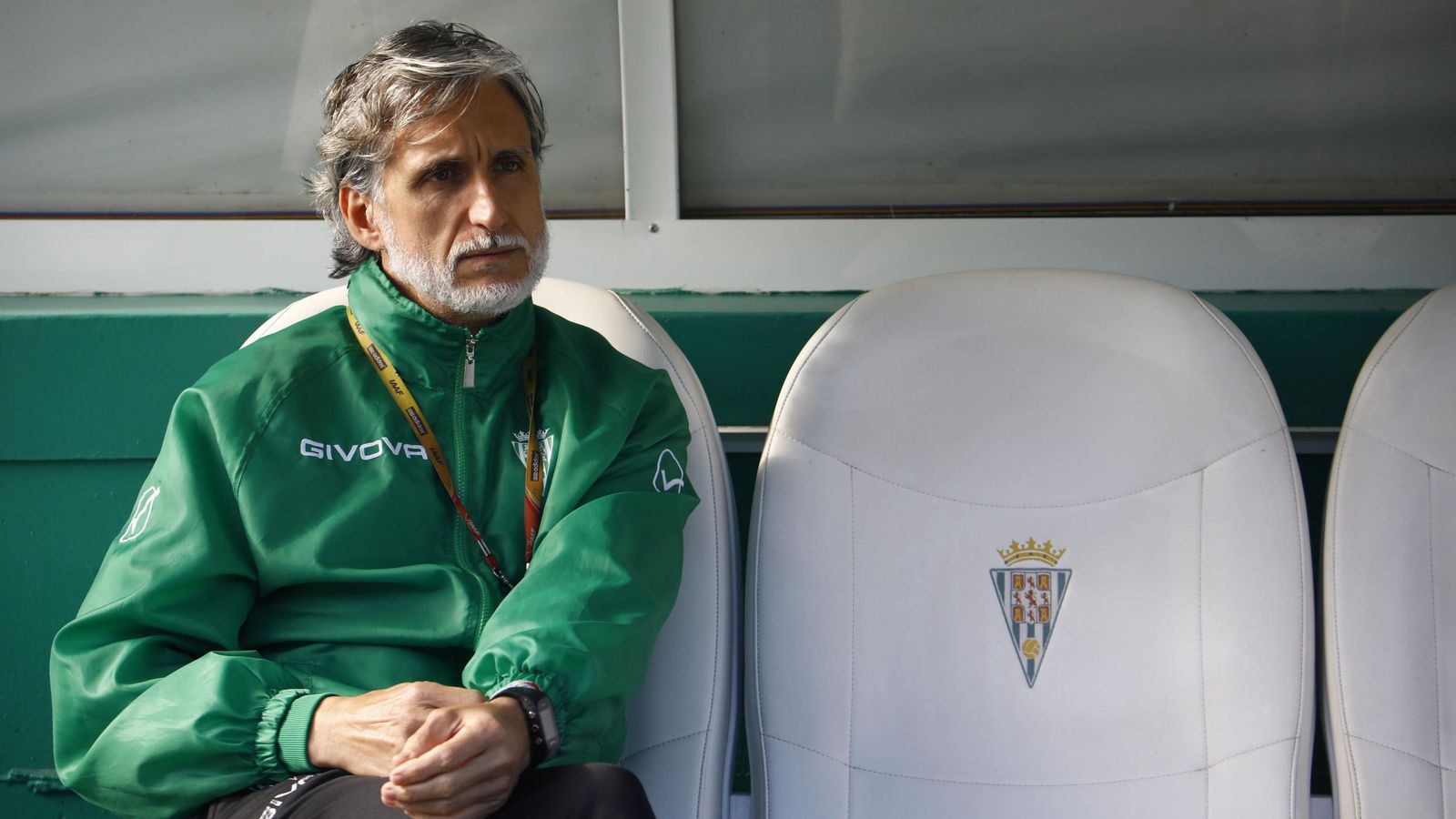 Pablo Alfaro, en 2020, durante su etapa como entrenador del Córdoba CF.