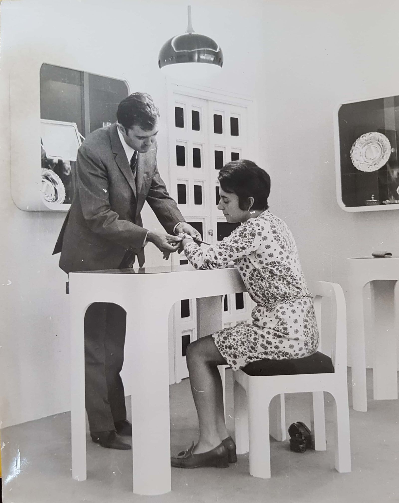 Fernando Marín y Consuelo García-Máiquez, en los inicios de la joyería.