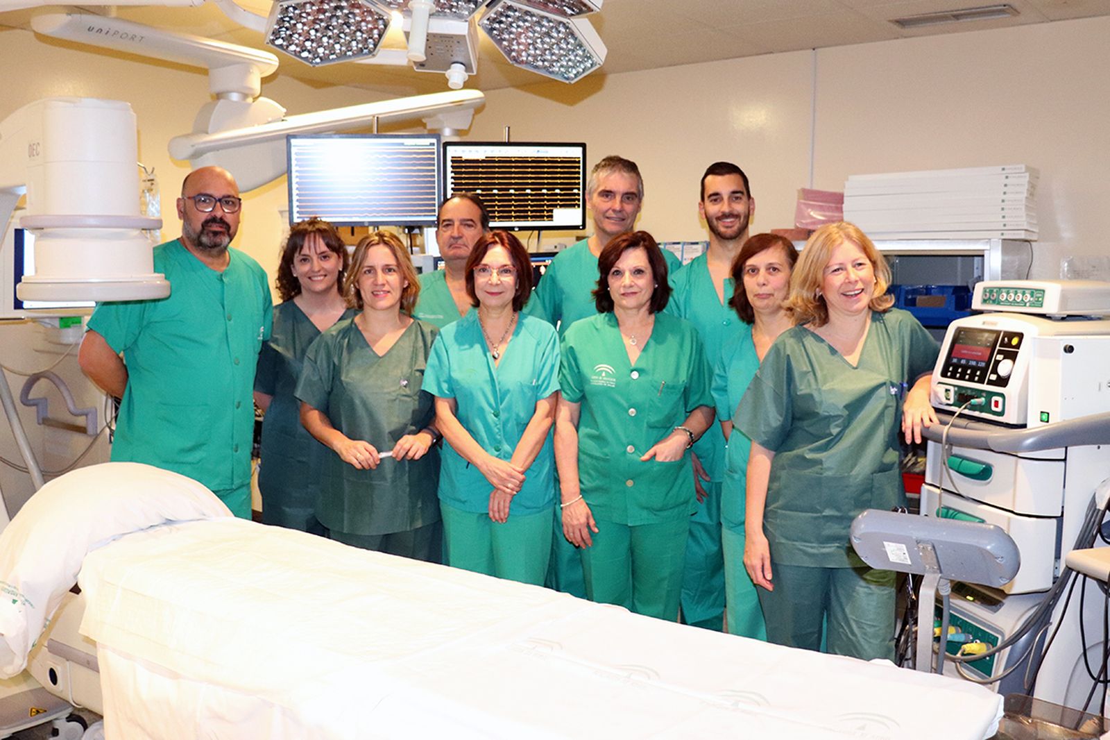 El equipo de cardiología que ha desarrollado el tratamiento.