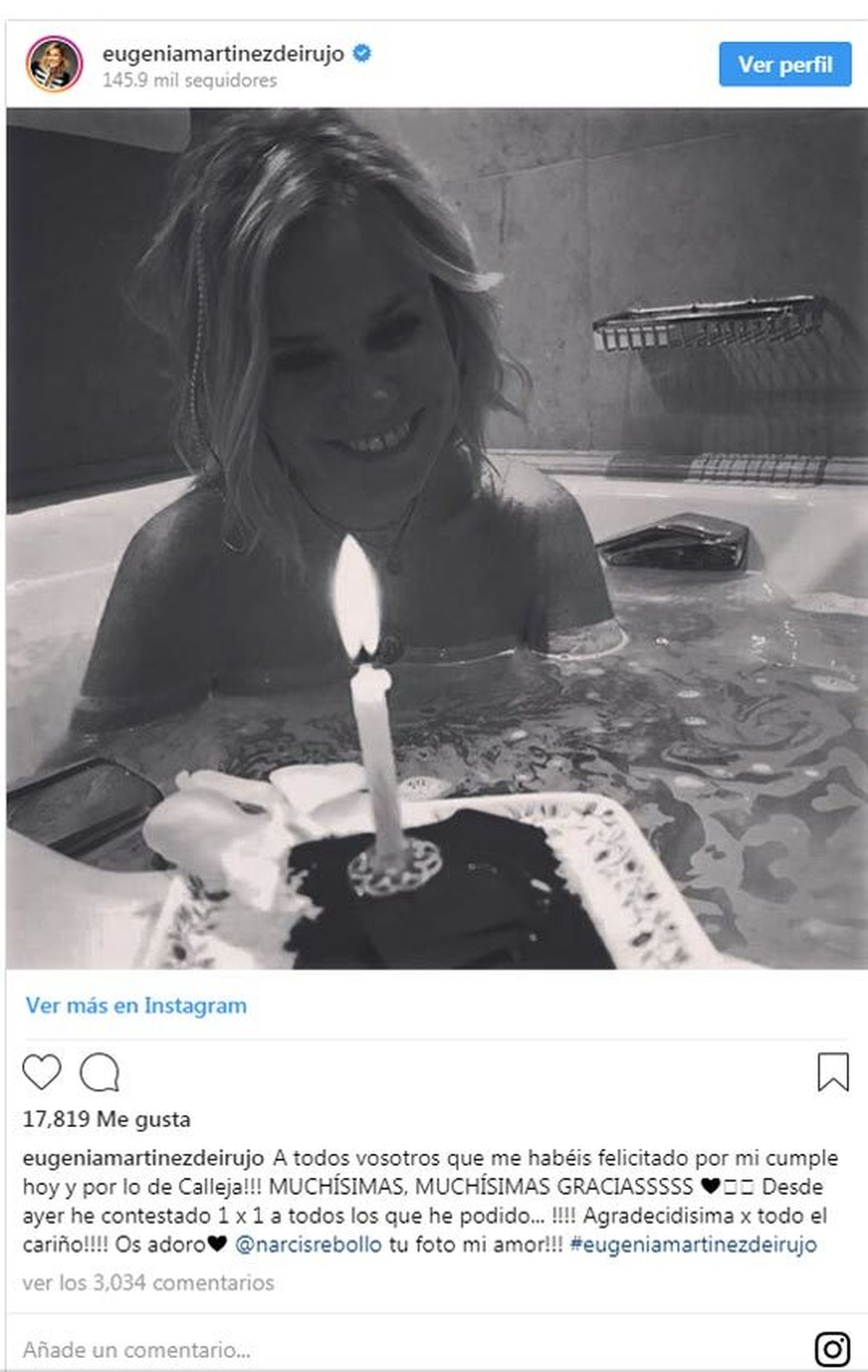 Foto de la duquesa de Montoro, en la bañera.