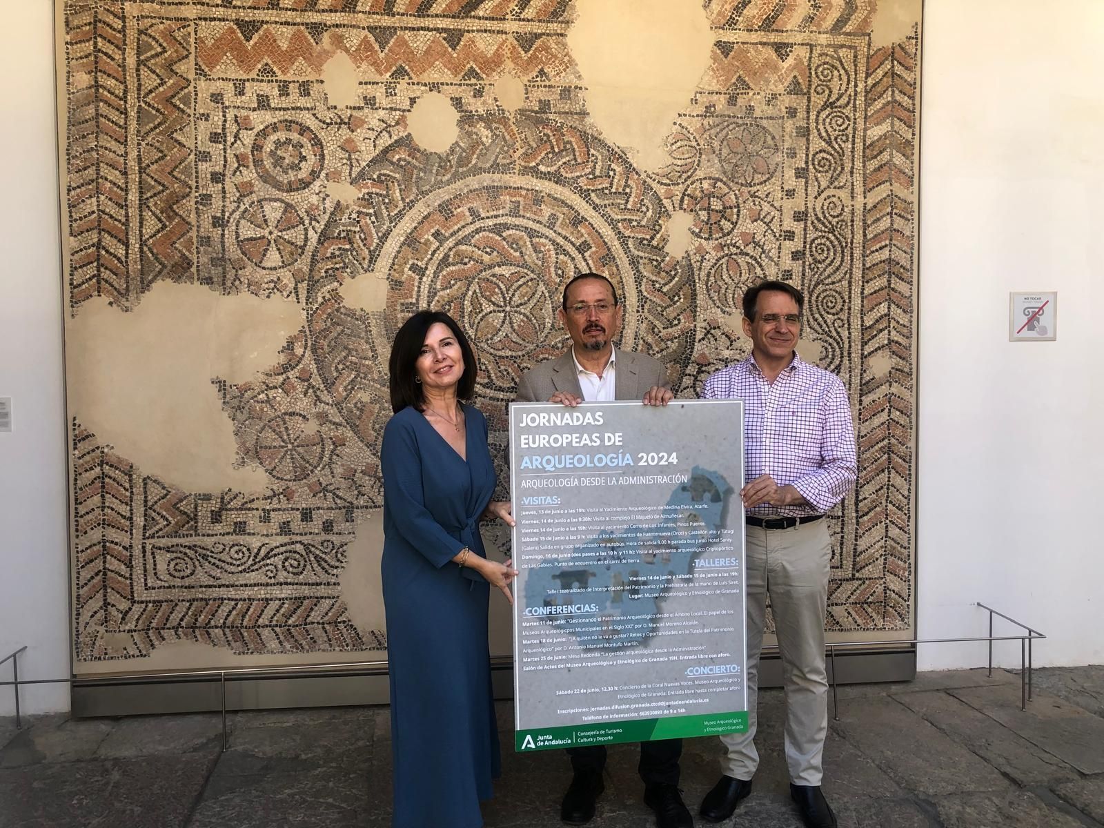 Imagen de la presentación de las Jornadas Europeas de Arqueología en Granada