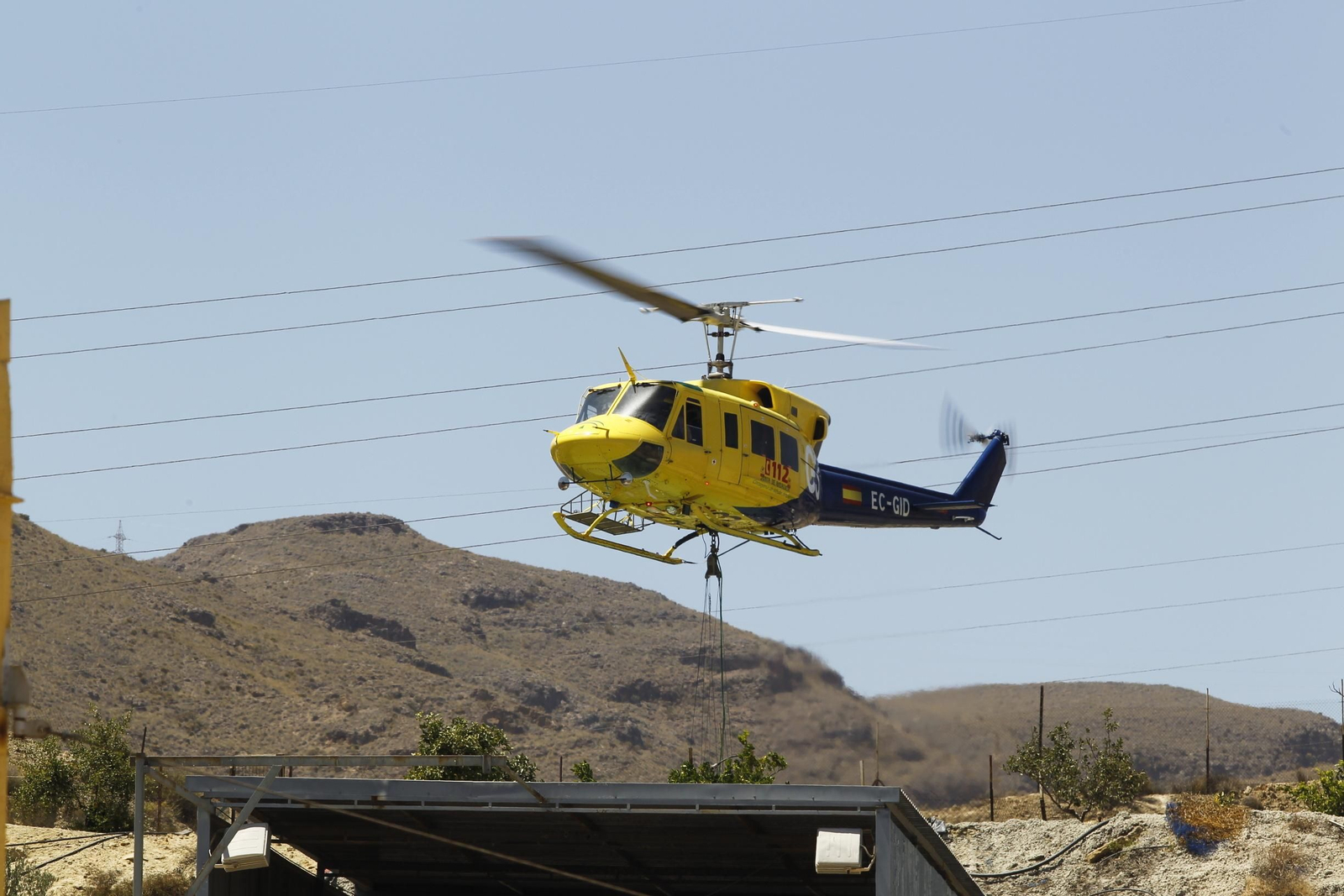 Fotogalería incendio forestal Paraje Majada del Aguilón. Huércal de Almería