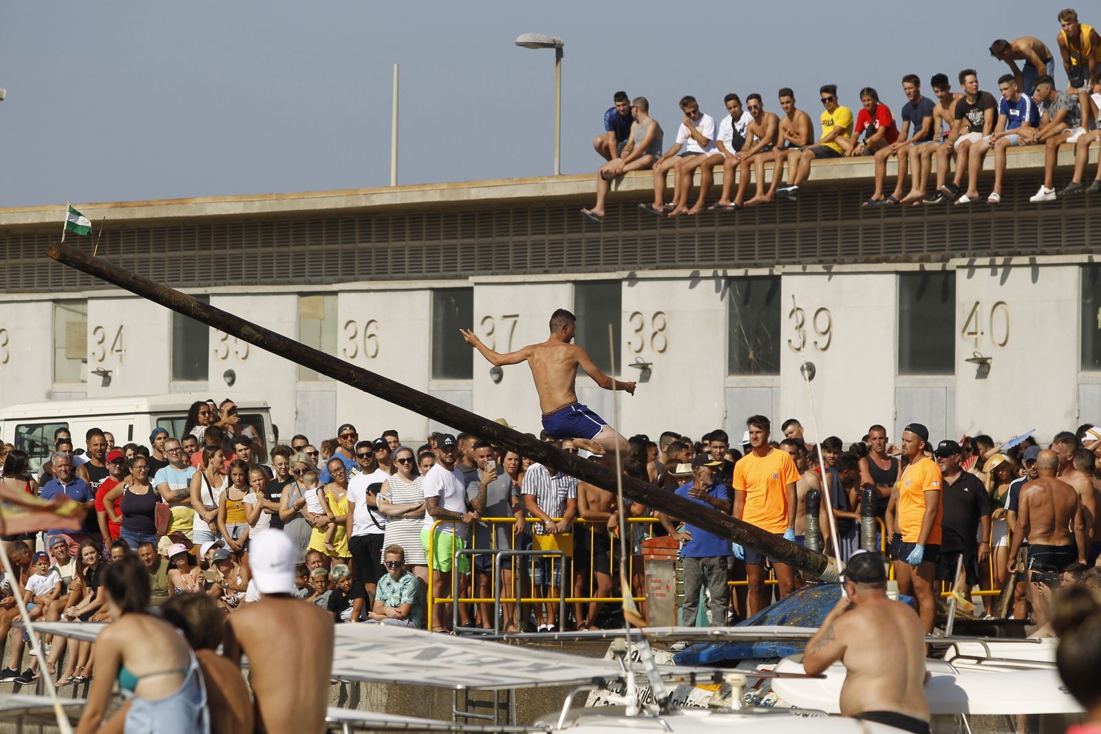 Fotogalería cucaña y procesión Fiestas Santa Ana Roquetas de Mar