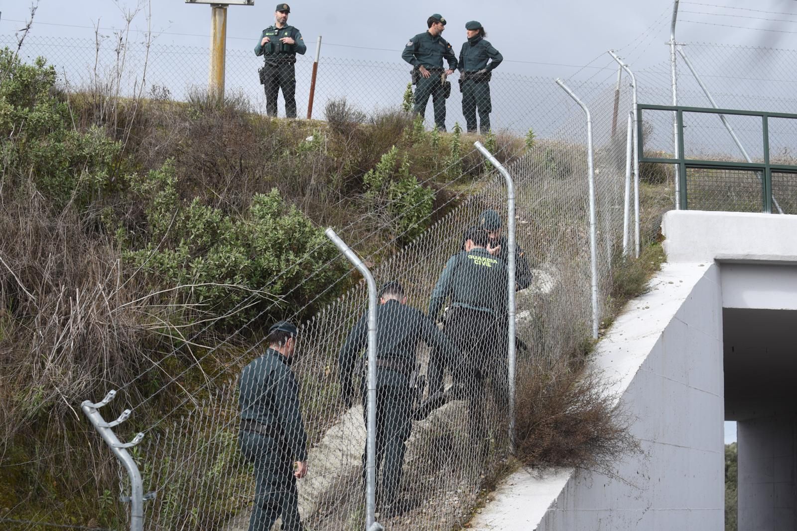 Los trabajos en las vías de la alta velocidad tras el accidente de Adamuz