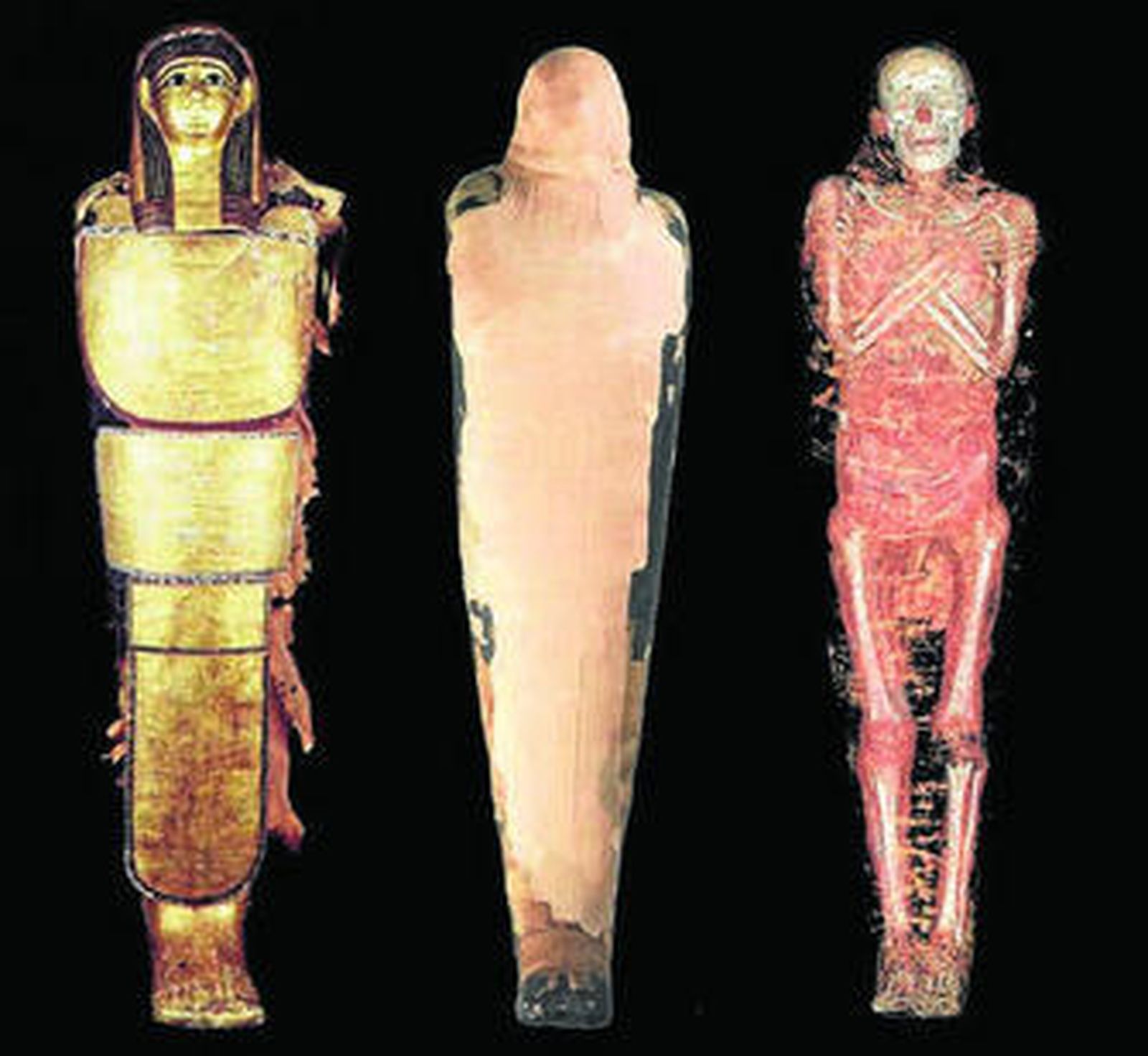 Una de las momias egipcias del museo arqueológico madrileño, escaneada.