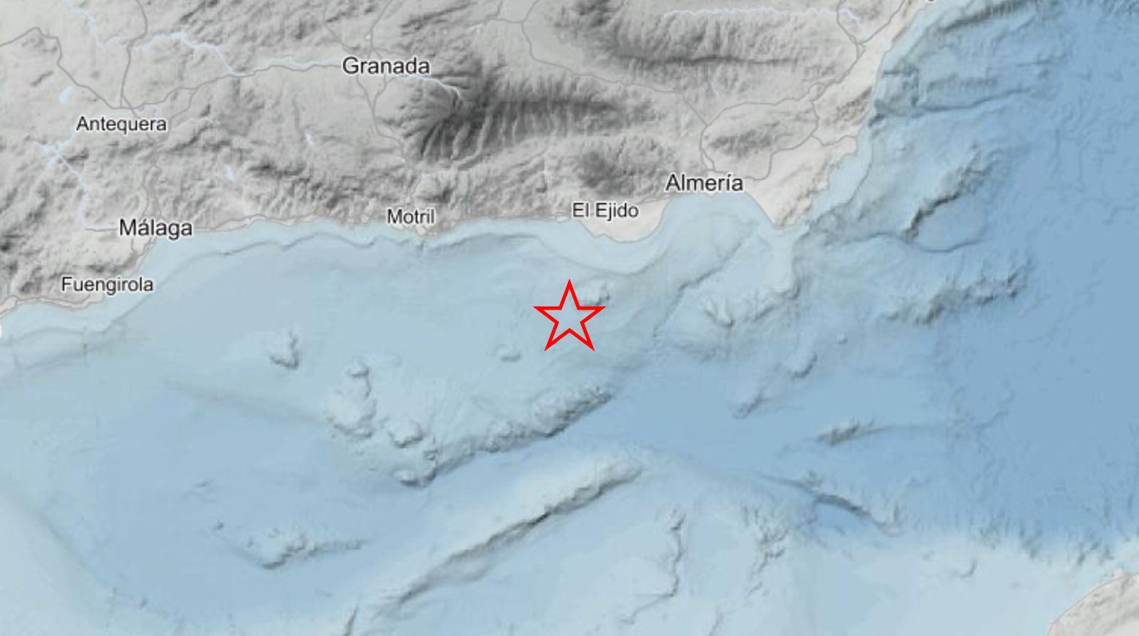 Lugar del epicentro.