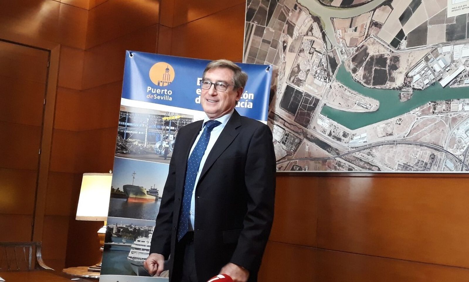 Rafael Carmona, presidente del Puerto de Sevilla.