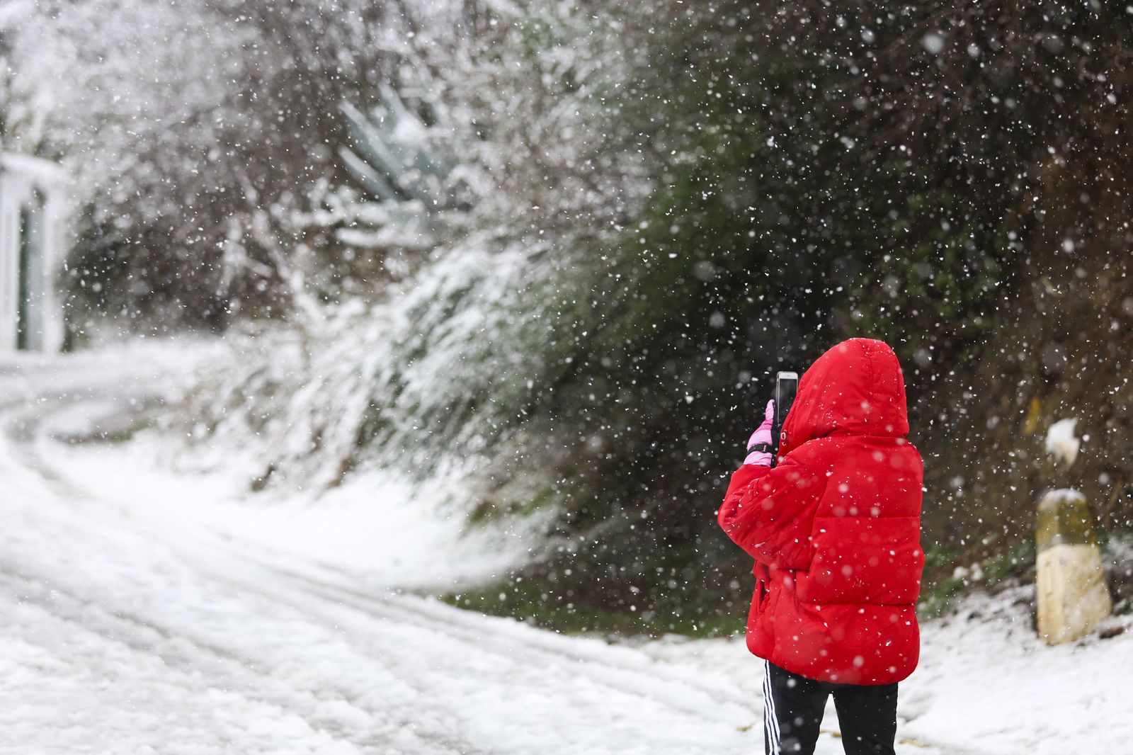 Las imágenes de la nevada en Málaga