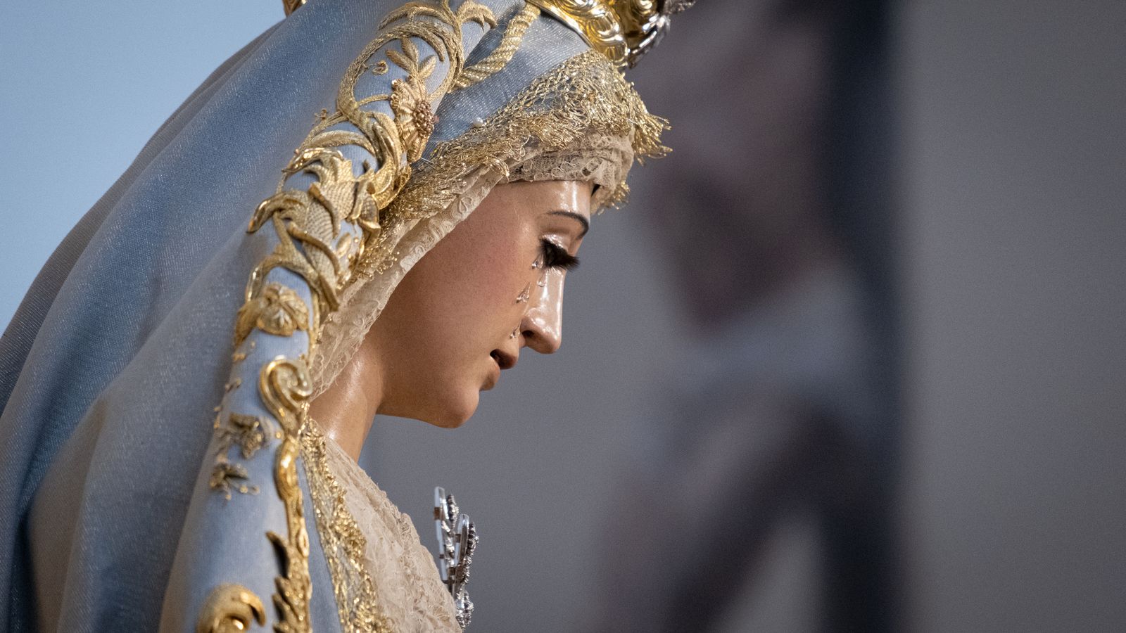 La Virgen del Mayor Dolor y Traspaso tras su restauración, en imágenes