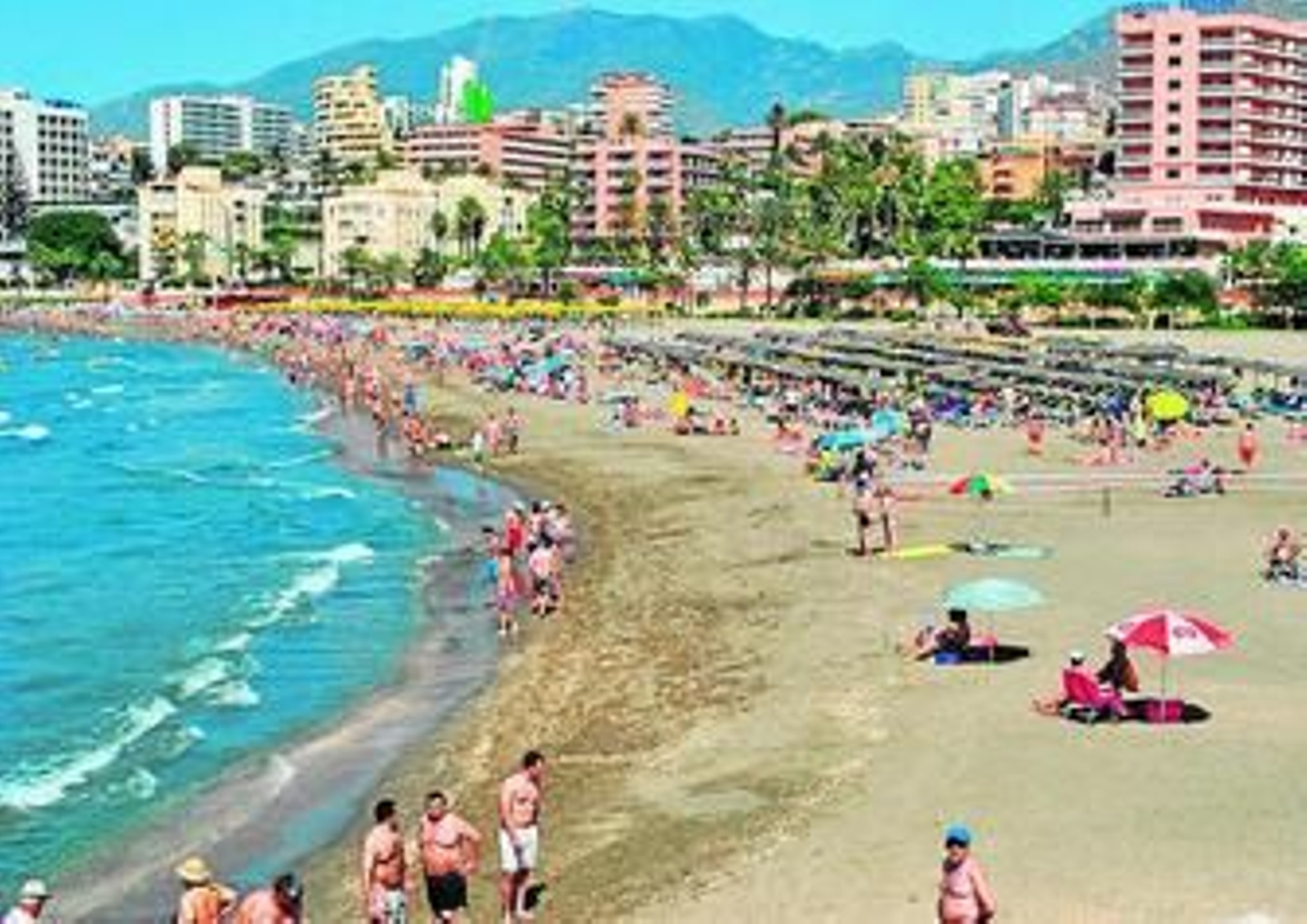 Playa de Malapesquera, en Benalmádena.