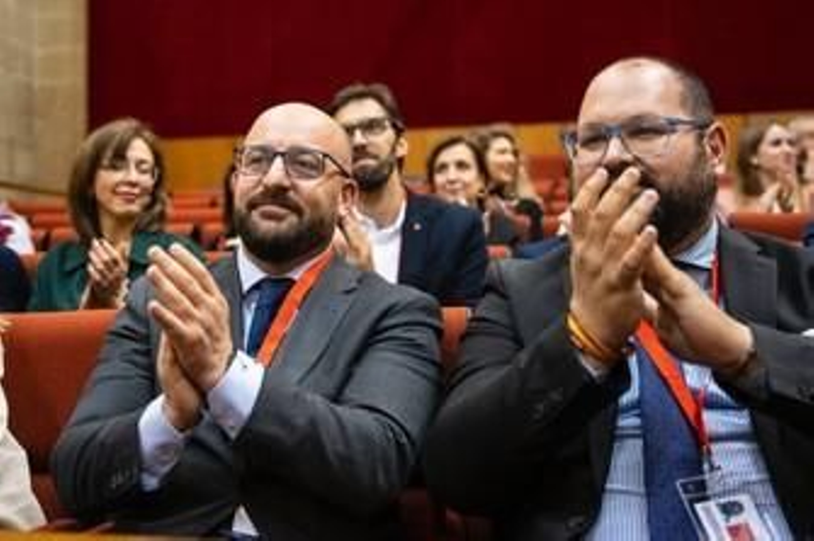 A la izquierda el alcalde de El Puerto, Germán Beardo, junto a su concejal Javier Bello, también diputado provincial