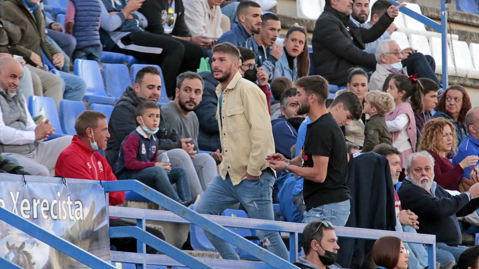 Imágenes del Xerez CD y el CD Rota en el Pedro S. Garrido