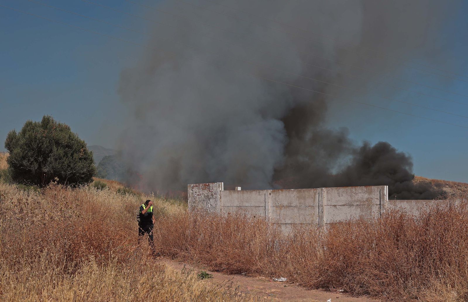 Imágenes del incendio en Los Pastores