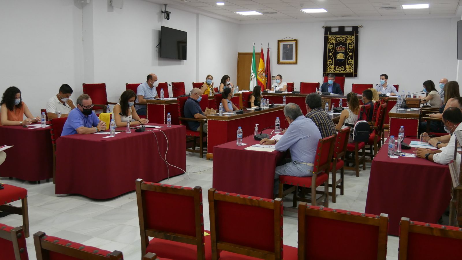 Un instante del pleno abderitano.