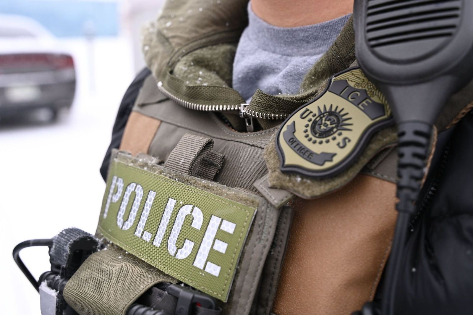 Un agence de ICE en una imagen de archivo.