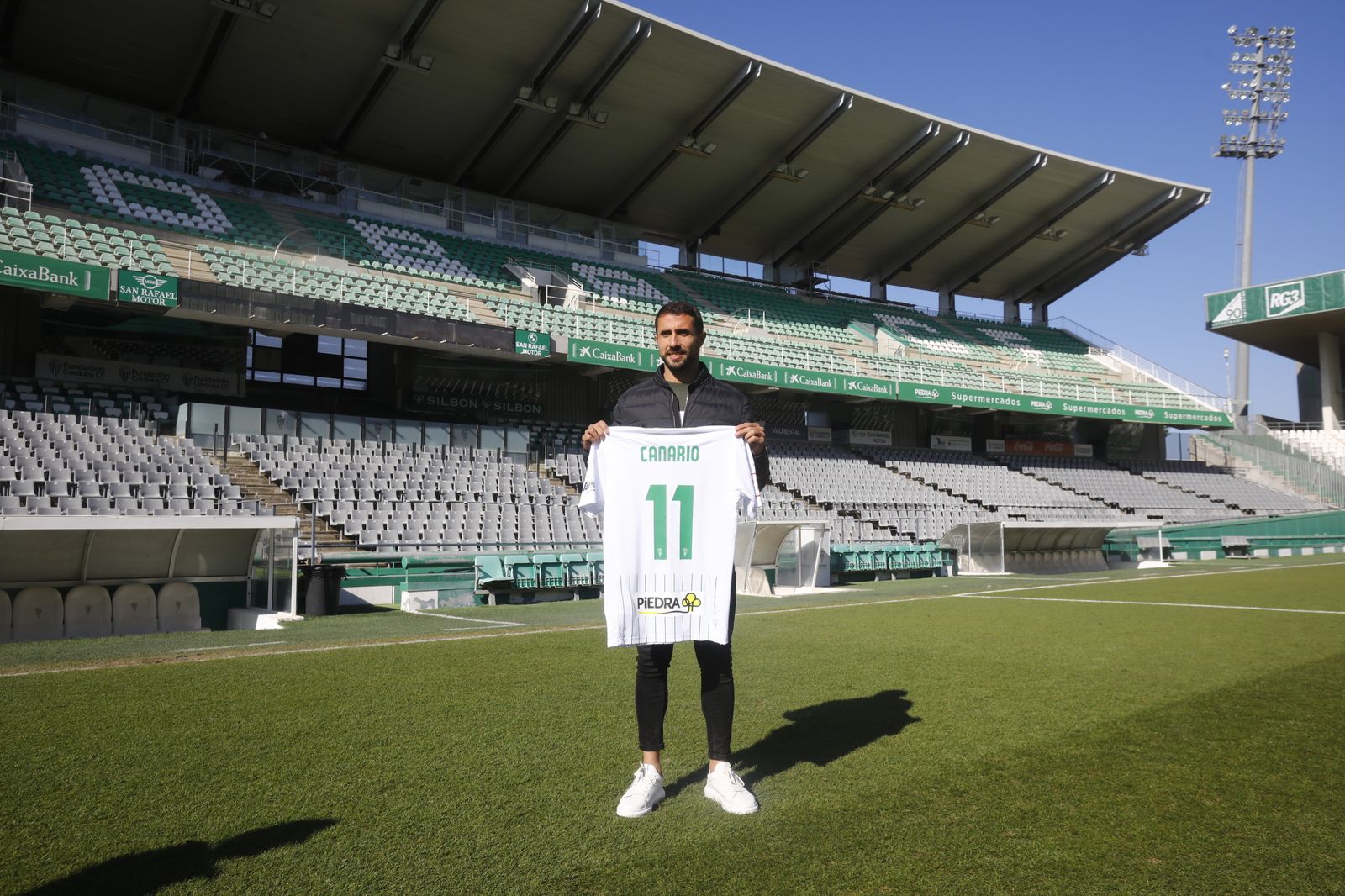La presentación de Canario con el Córdoba CF, en imágenes
