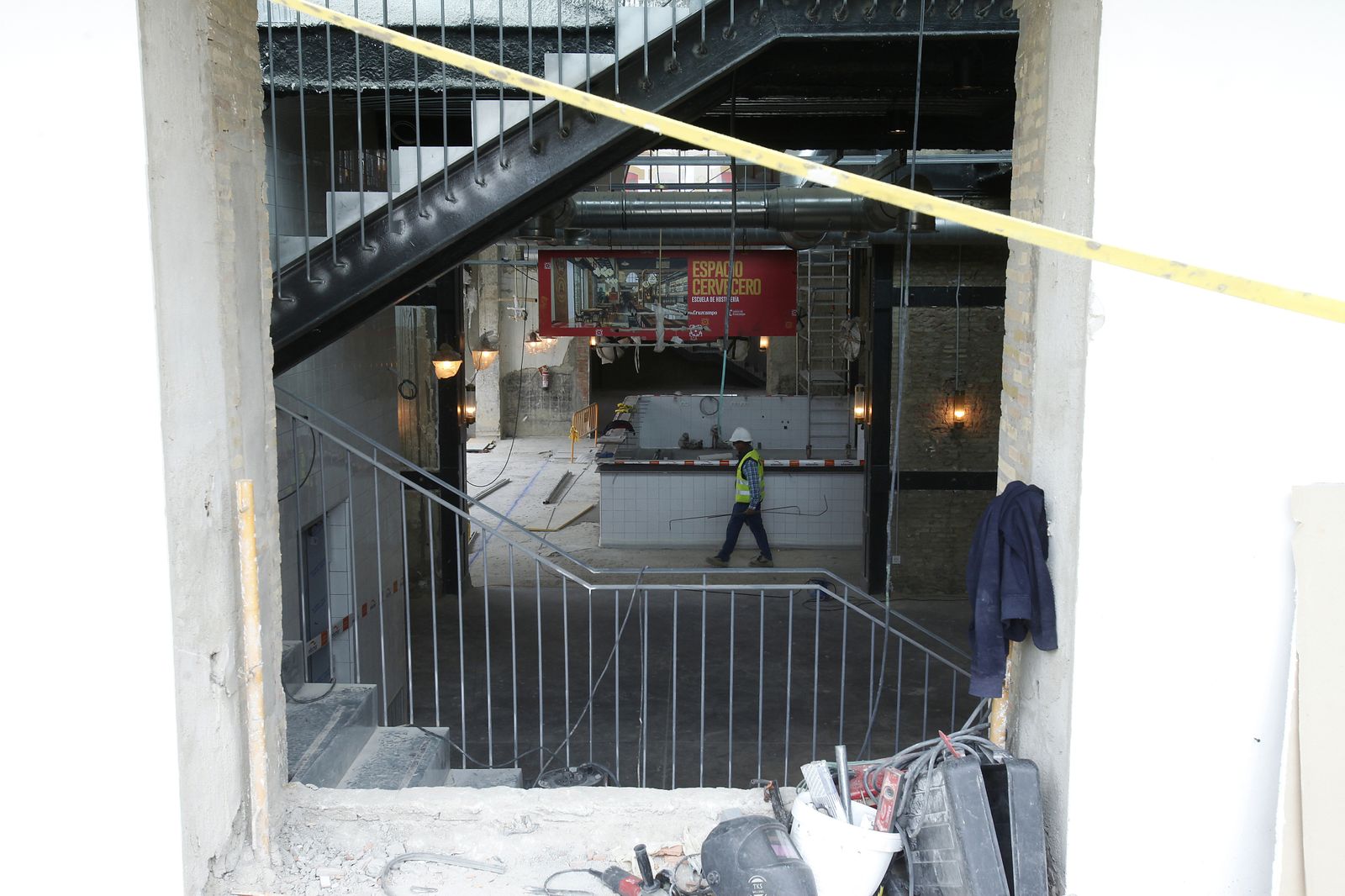 Obras en la "nueva" fábrica de Cruzcampo